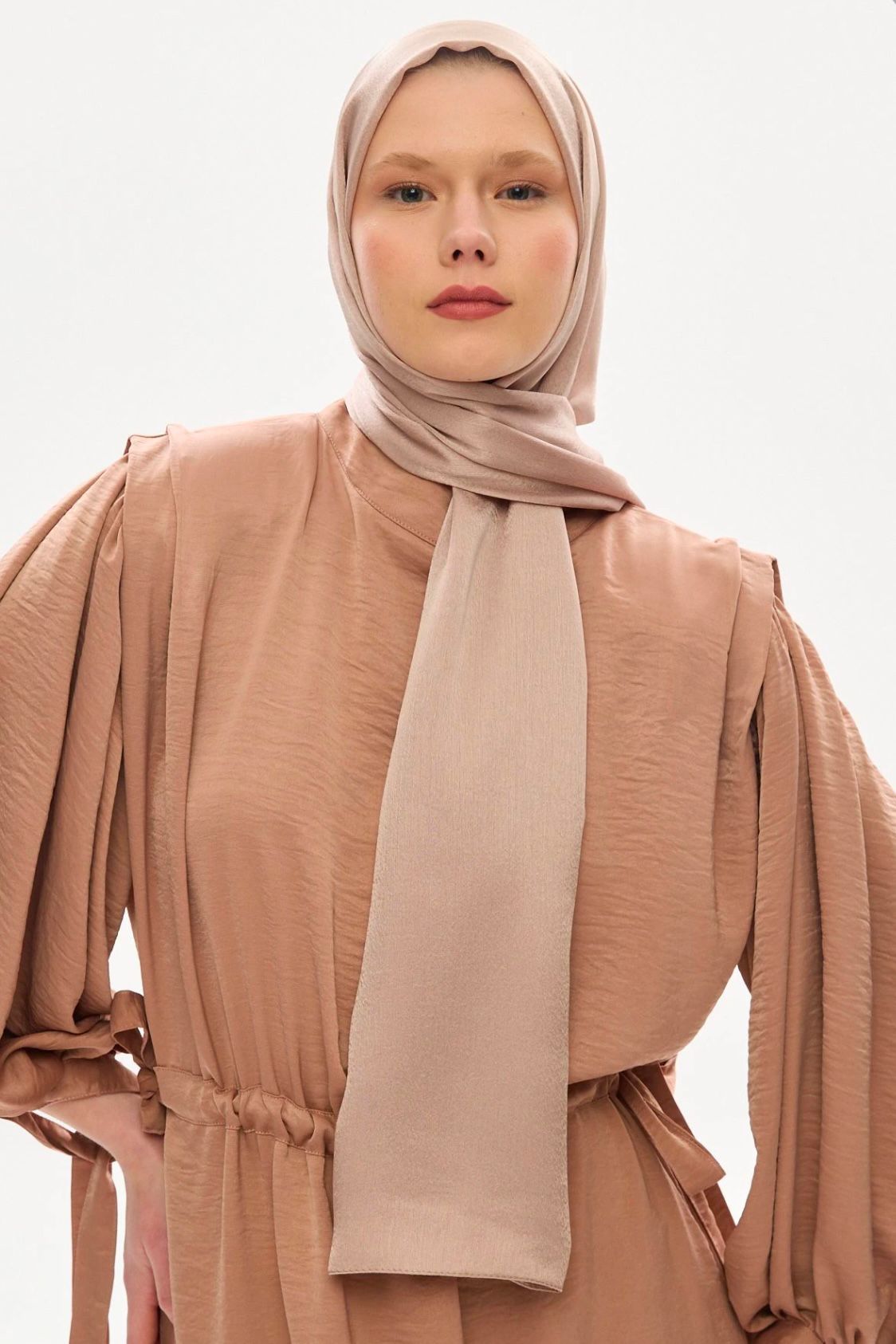 Açık Vizon Janjan Şal