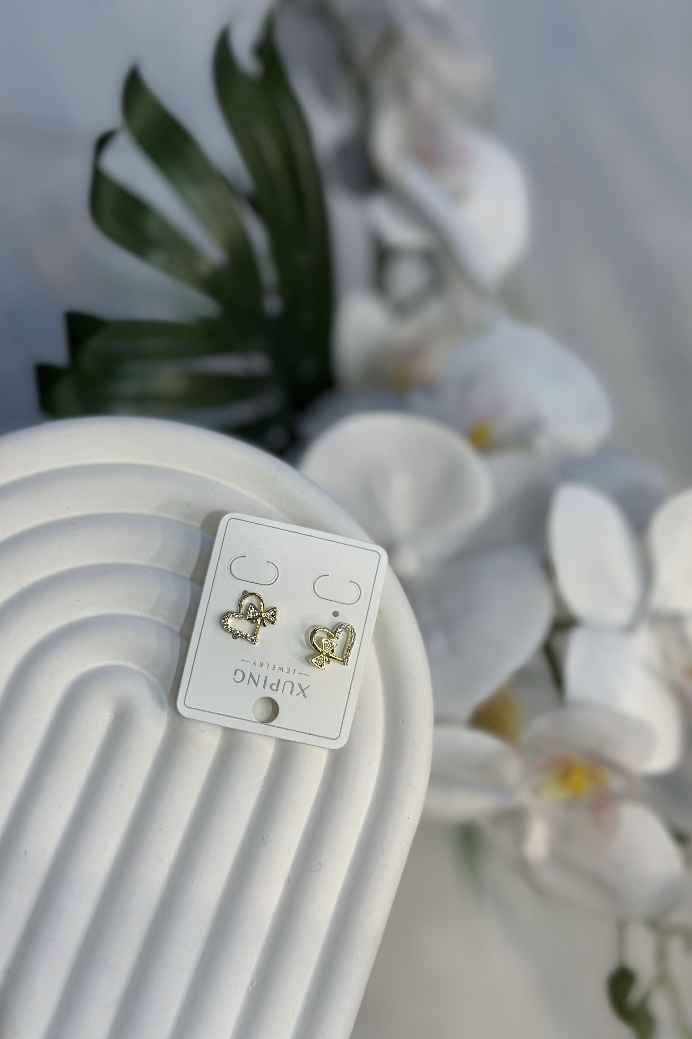 Kalp Model Gold Vıp Küpe