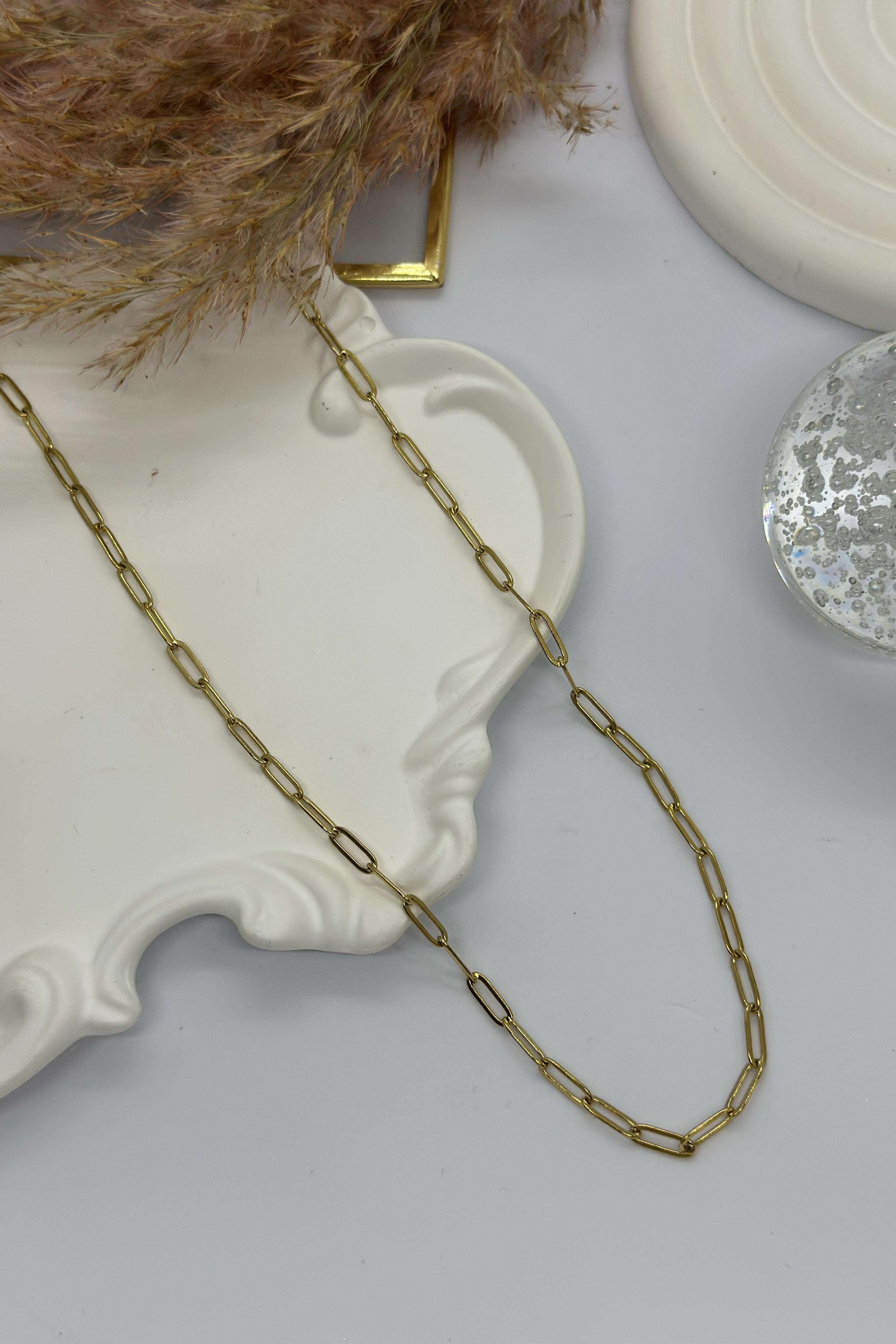 Ataç Gold Çelik Kolye