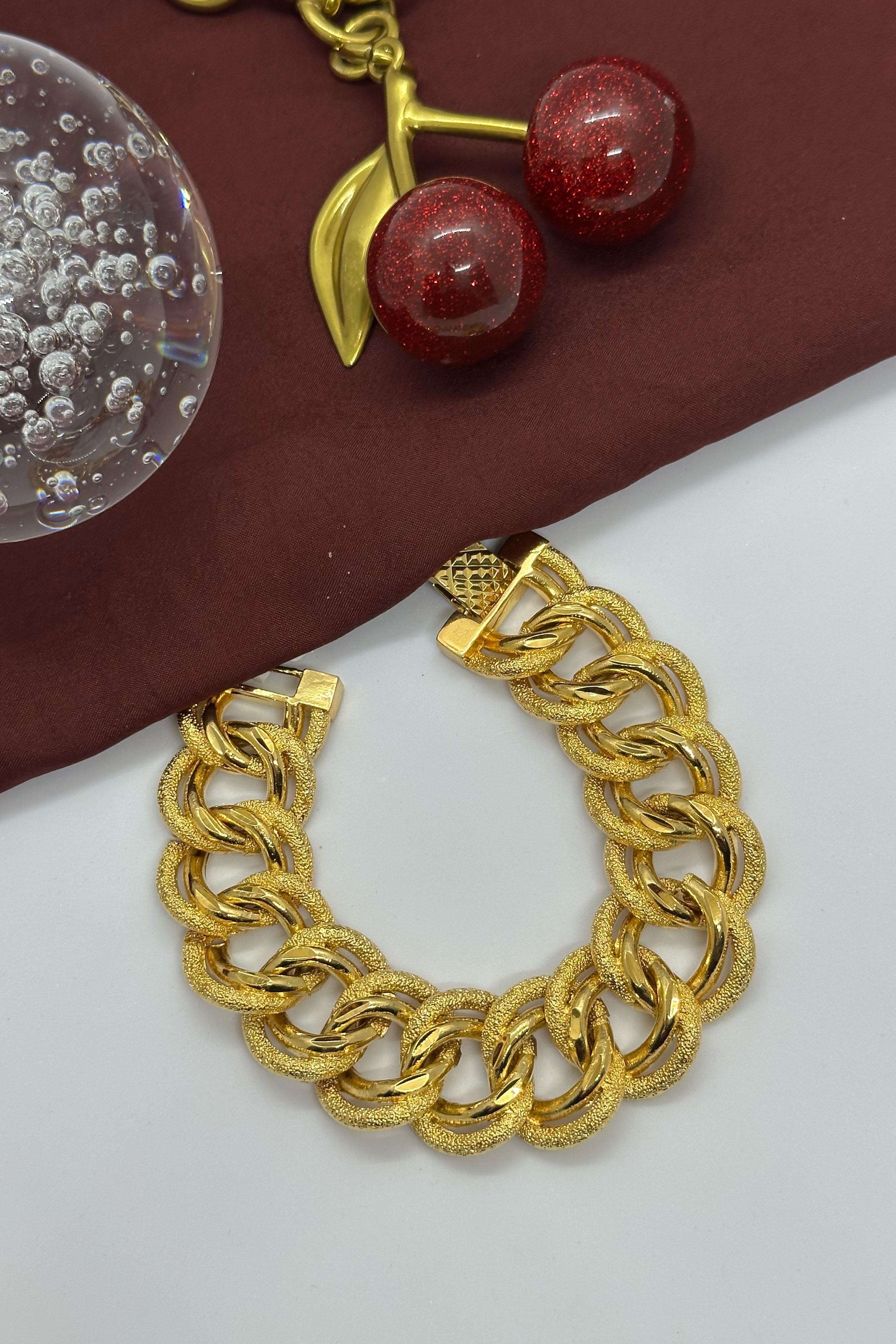 22 Ayar Altın Kaplama Kalın Samanyolu Bileklik