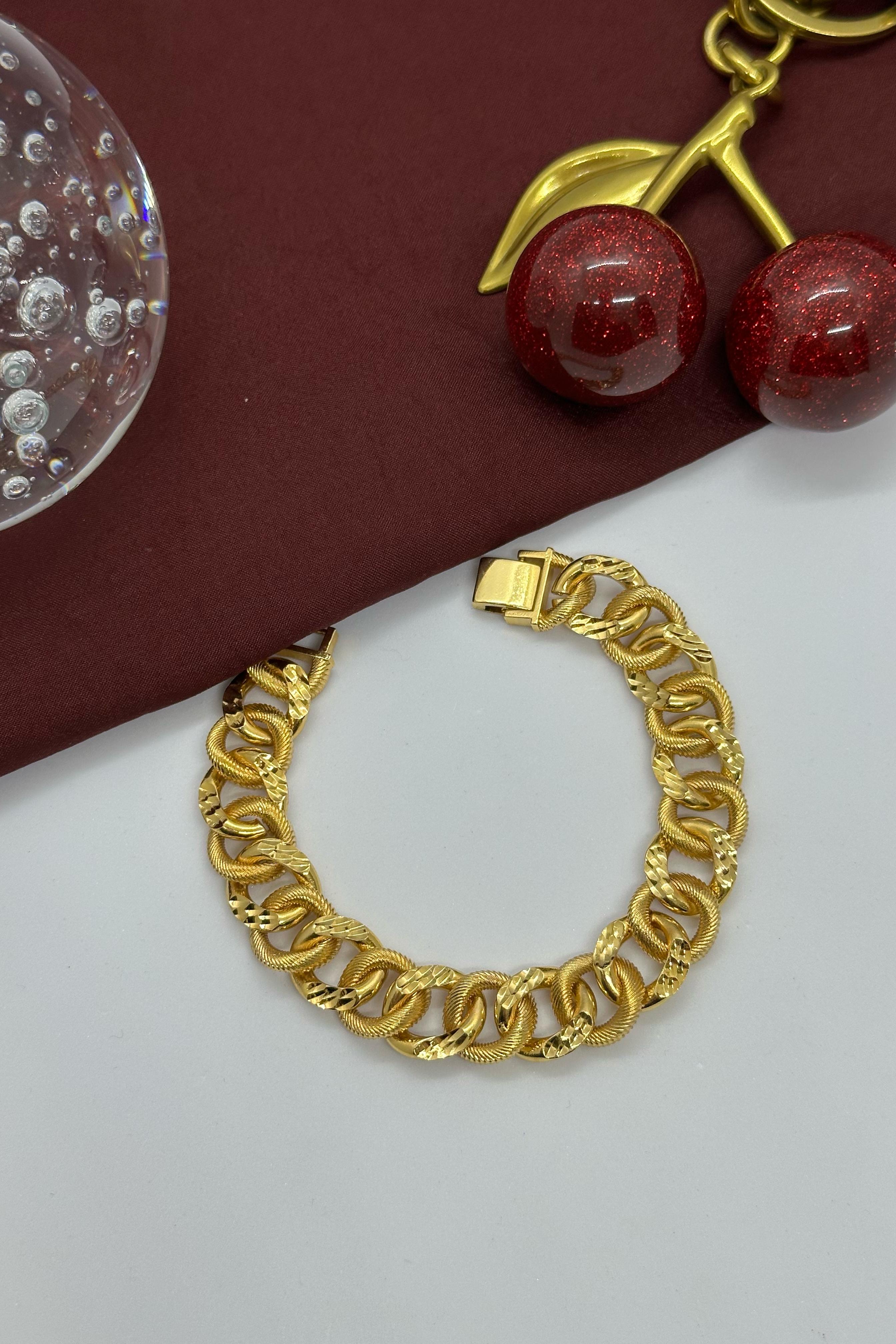 22 Ayar Altın Kaplama Samanyolu Bileklik