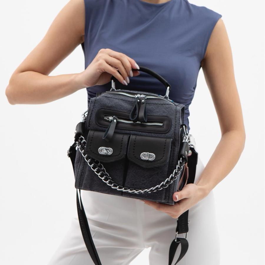 A++ Kalite Kot Mavisi Sırt-Omuz-El Çantası