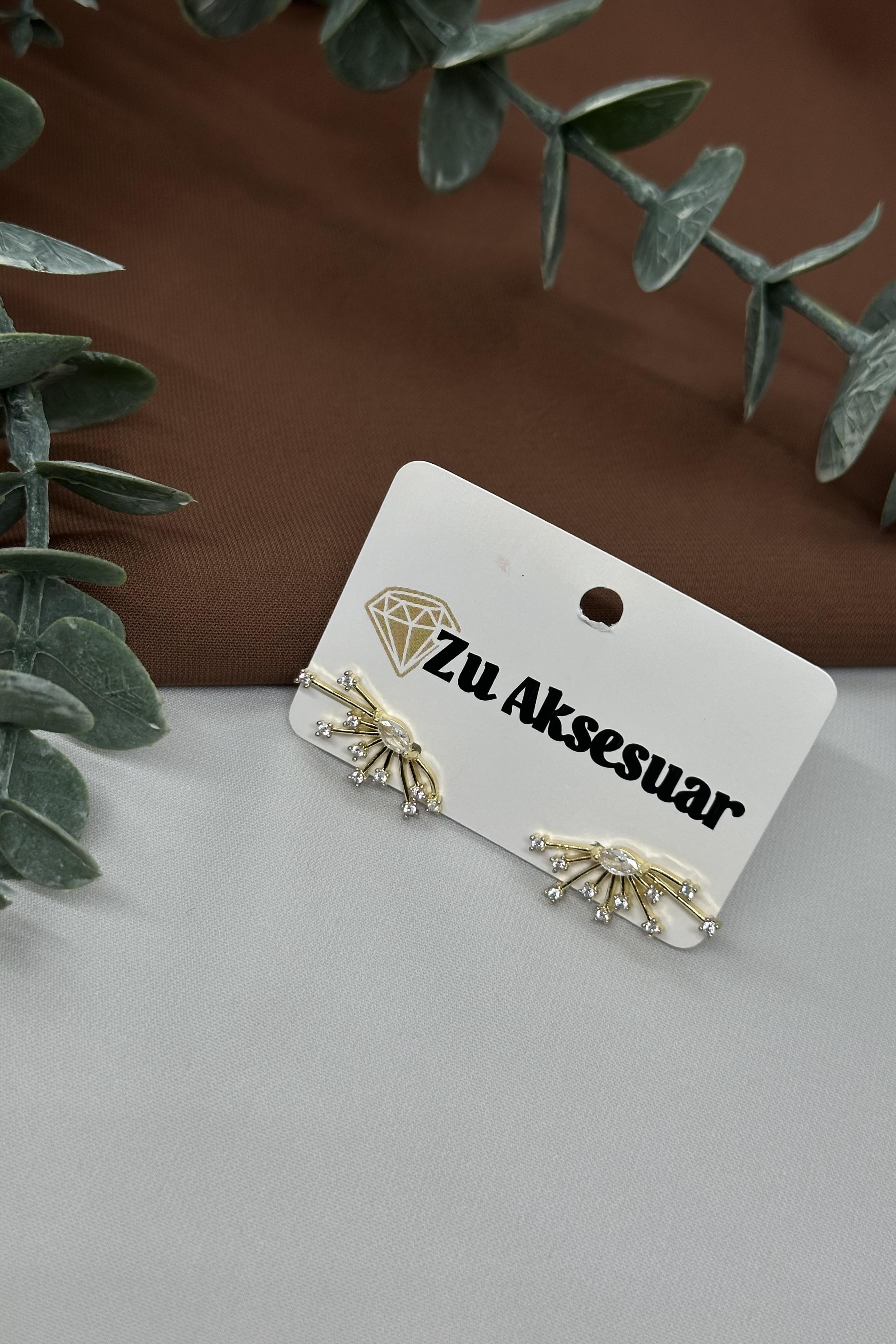 Gold Güneş Model Vıp Küpe