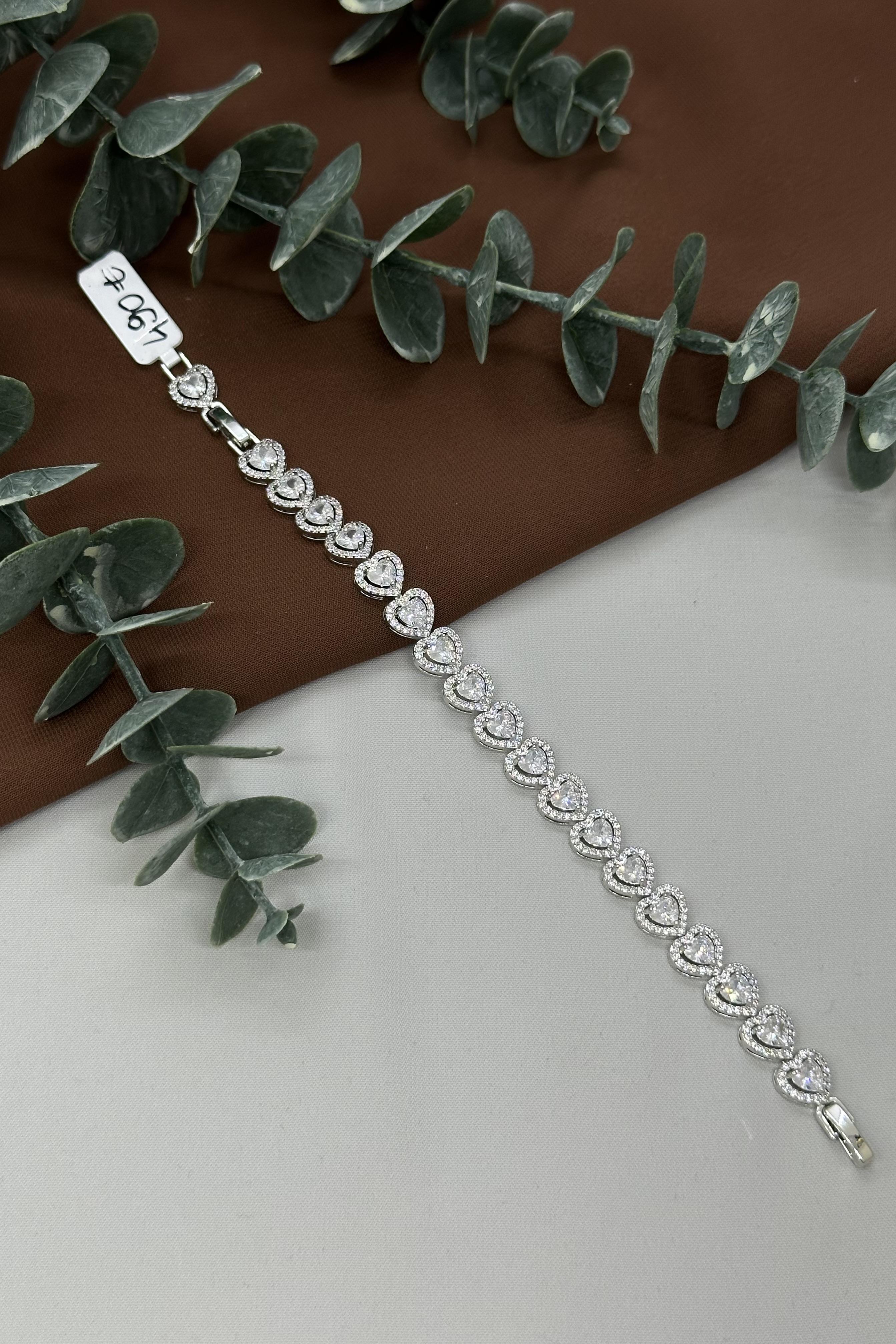 Kalpli Sılver Vıp Bileklik