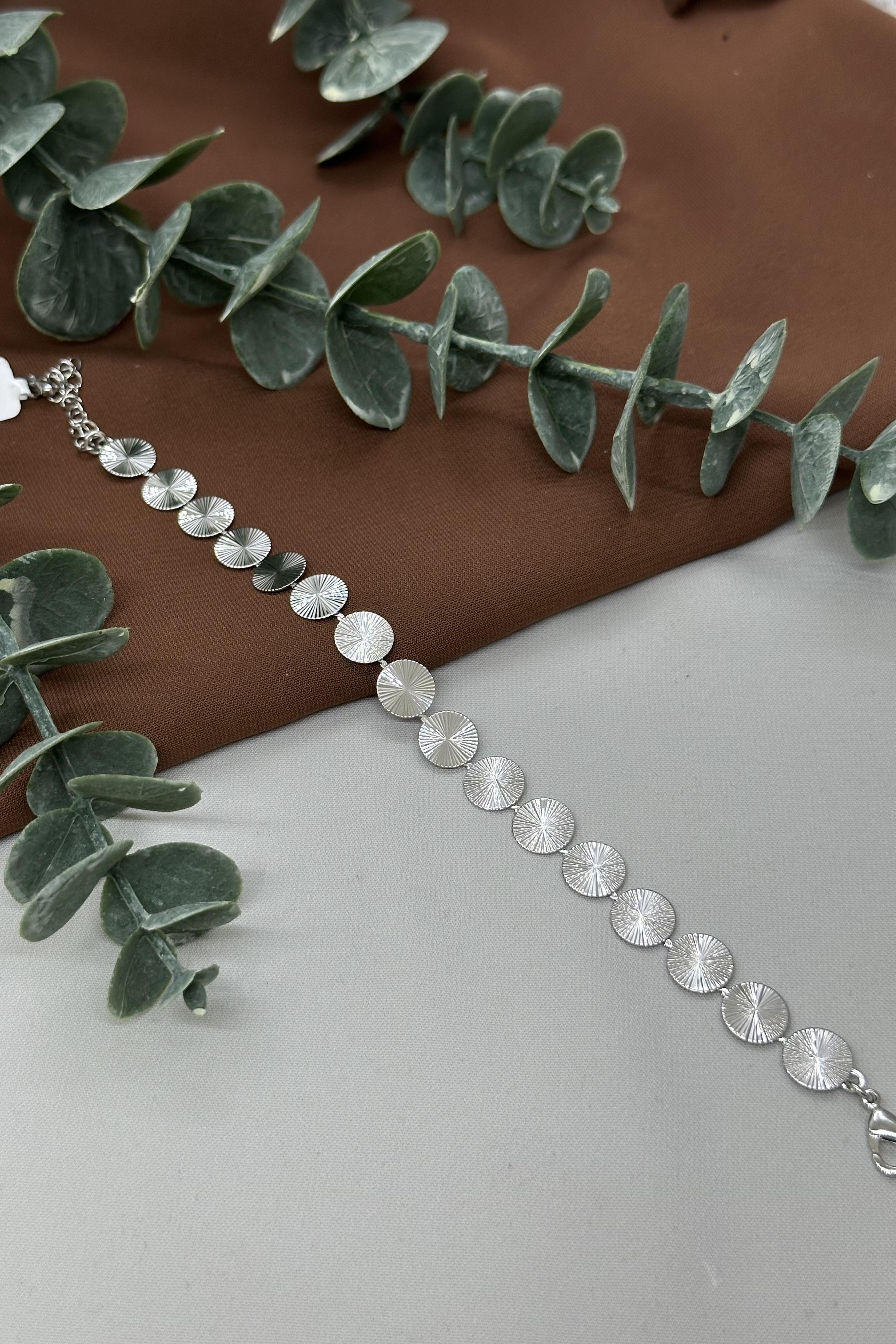 Sılver Yuvarlak Vıp Bileklik