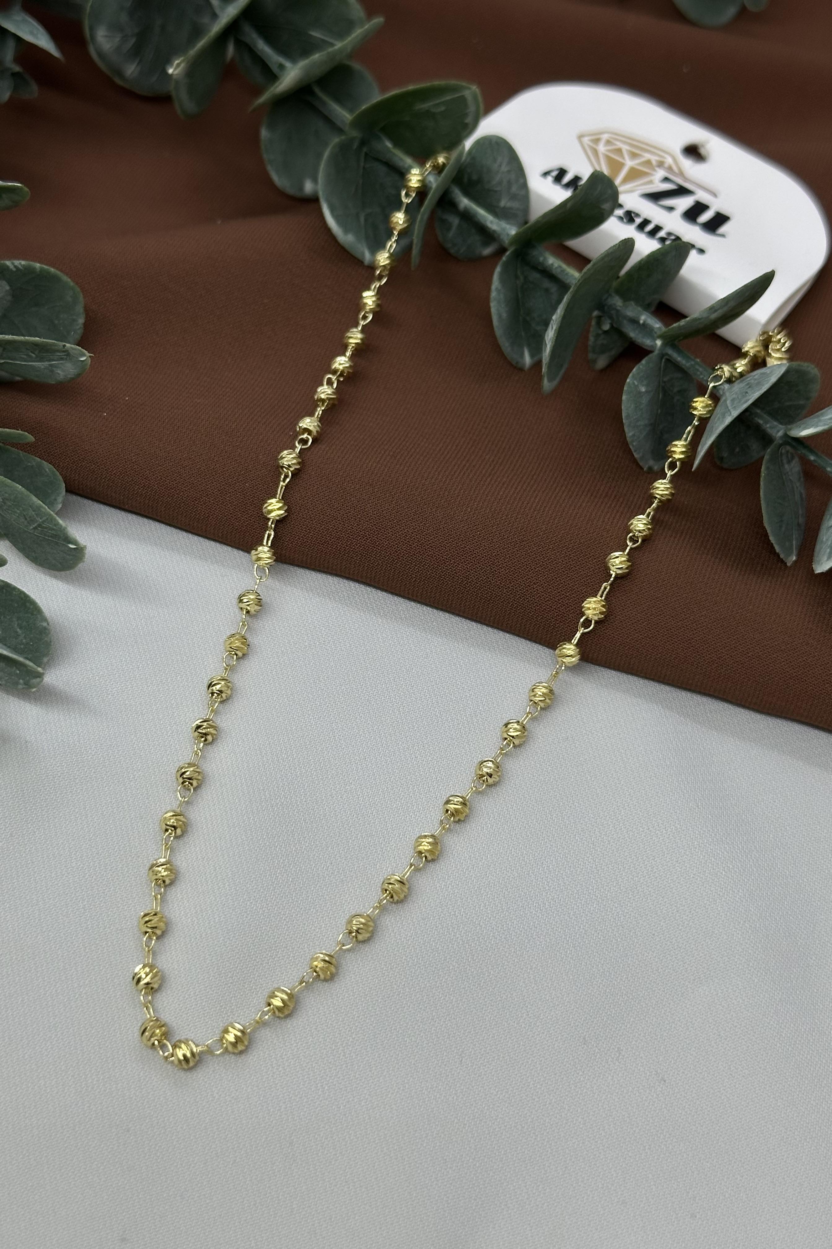 Dorikalı Gold Çelik Kolye