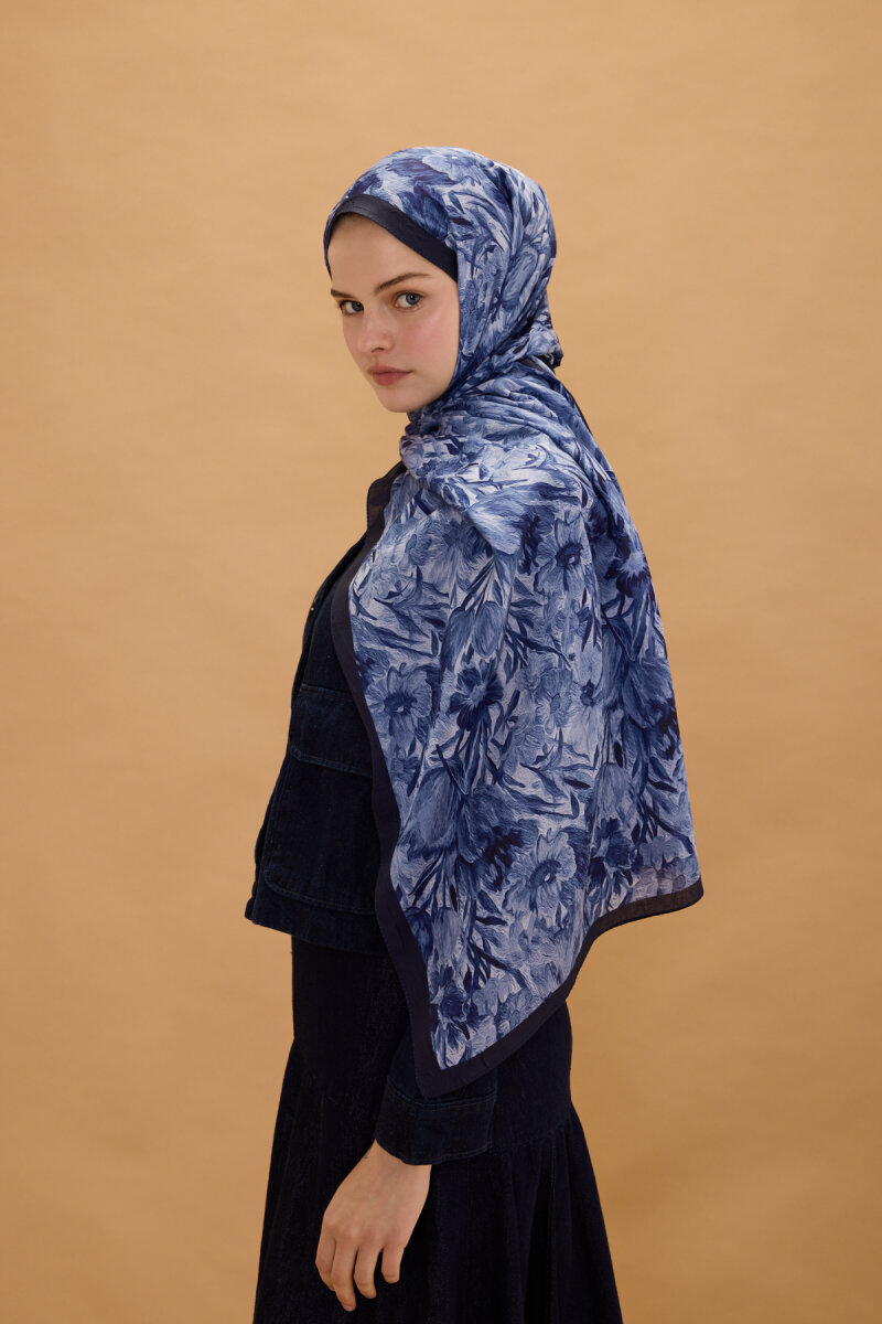 Paradise Kraş Şal - Lacivert