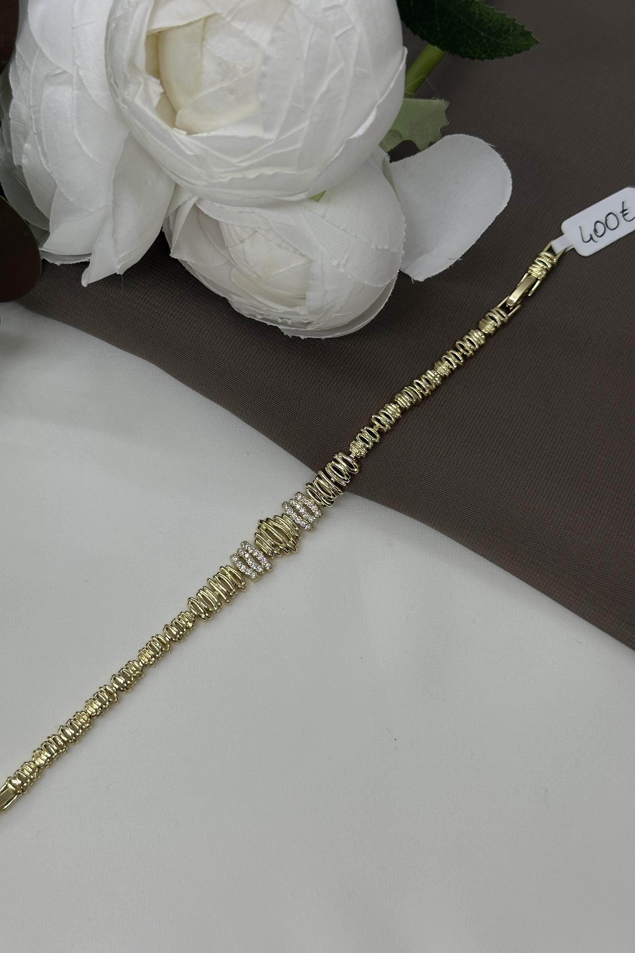 Çizgi Model Gold Vıp Bileklik