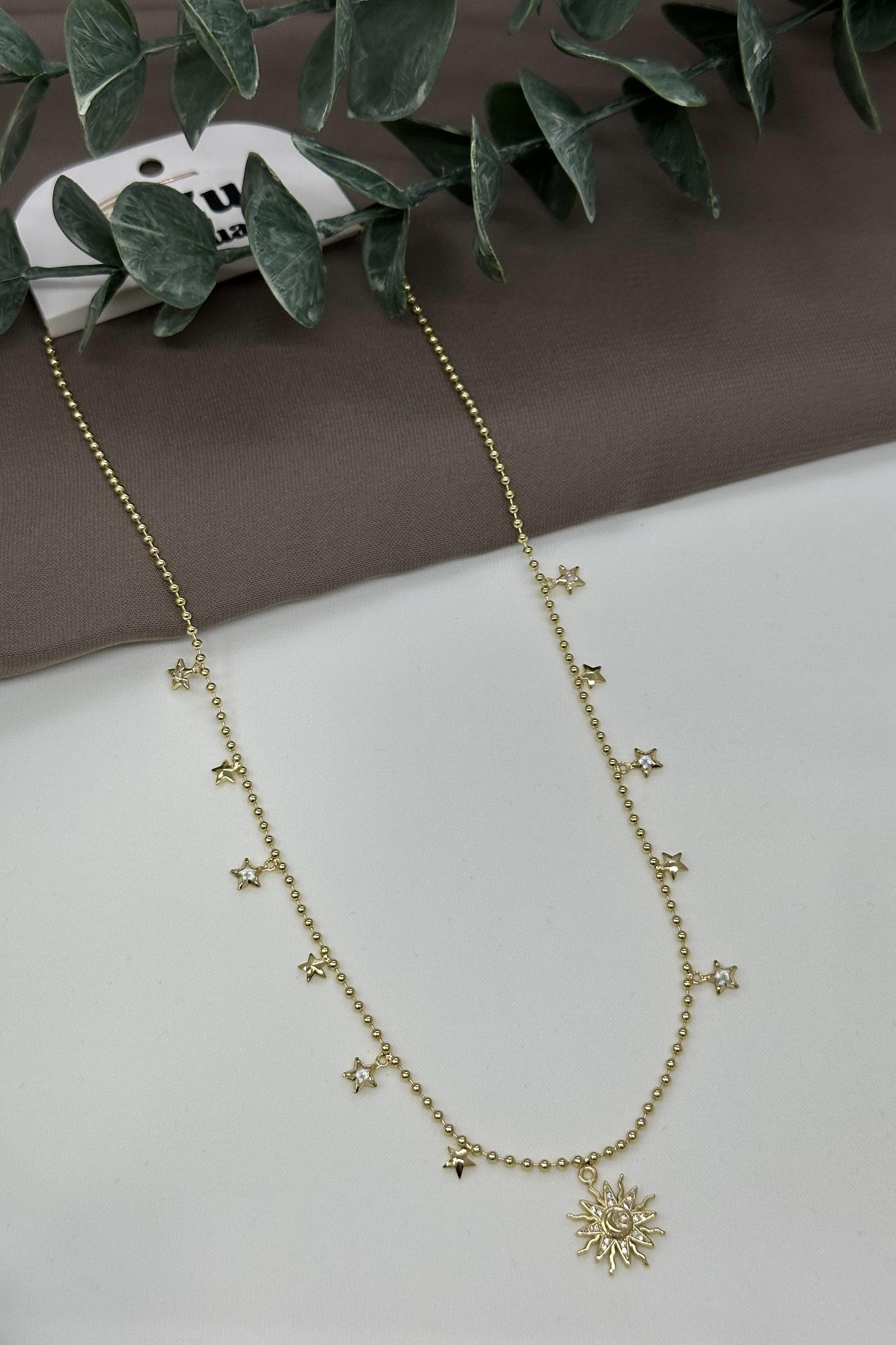 Güneşli Gold Vıp Kolye