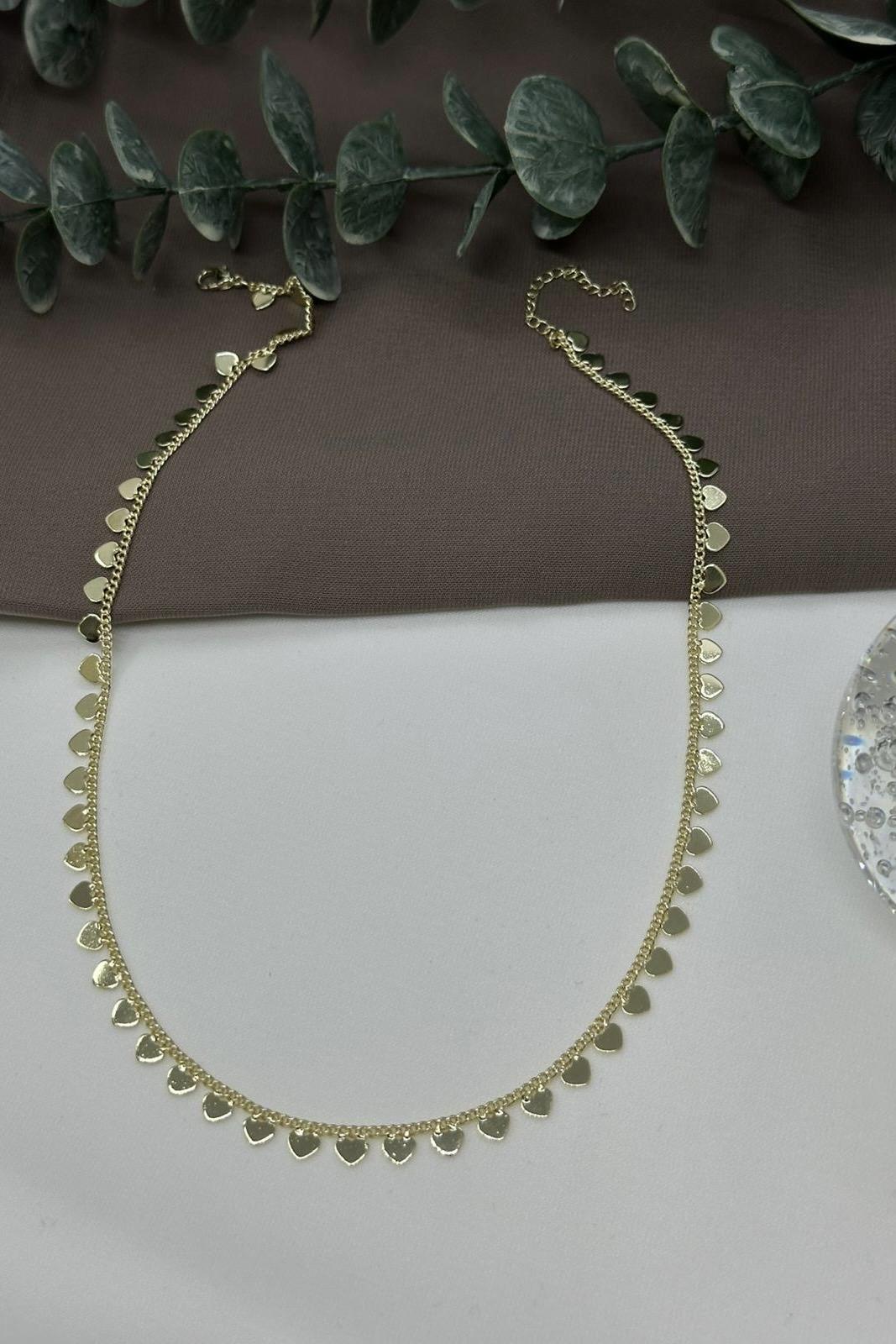 Kalp Sallantılı Gold Vıp Kolye