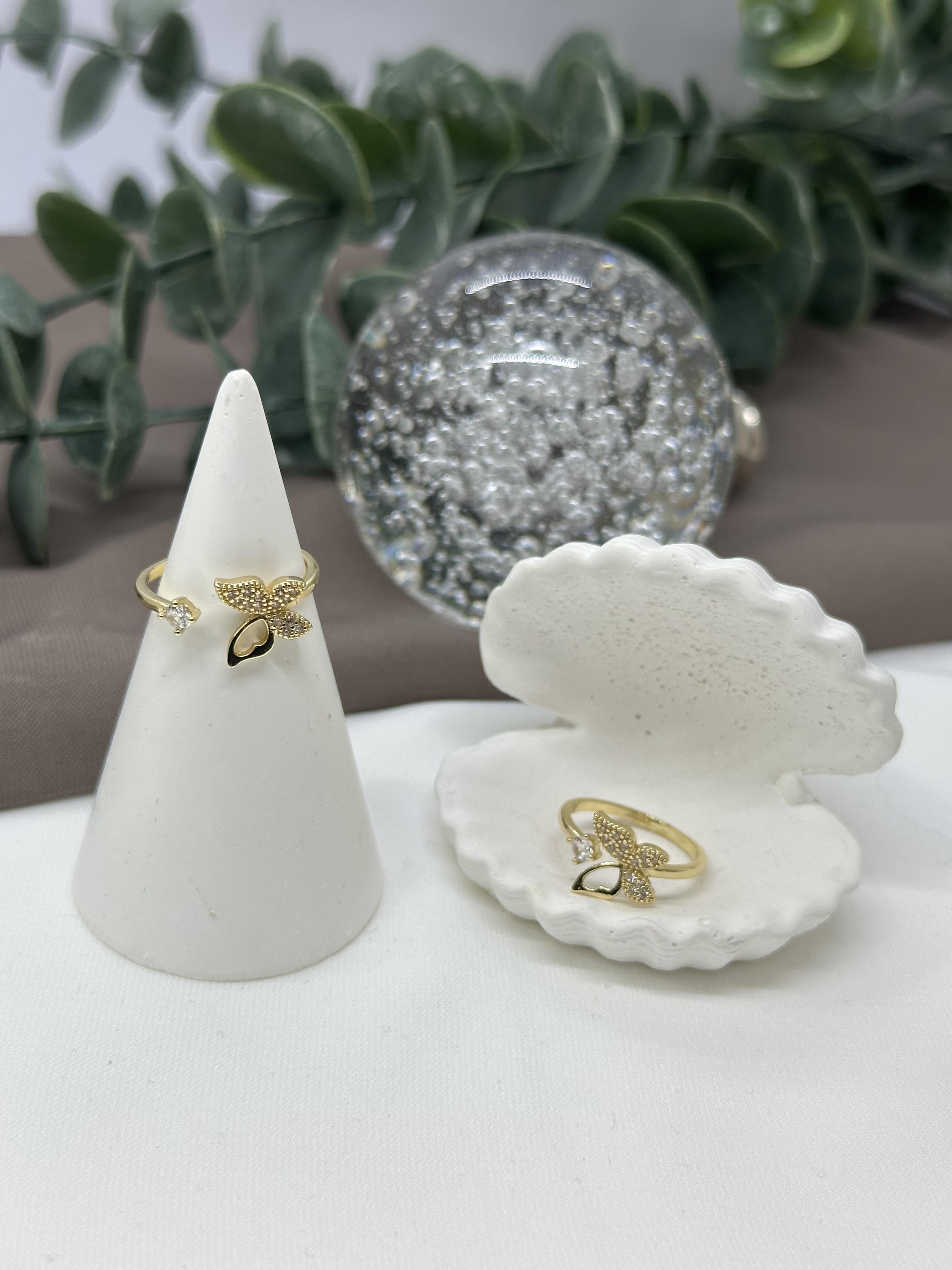 Kelebekli Gold Vıp Yüzük