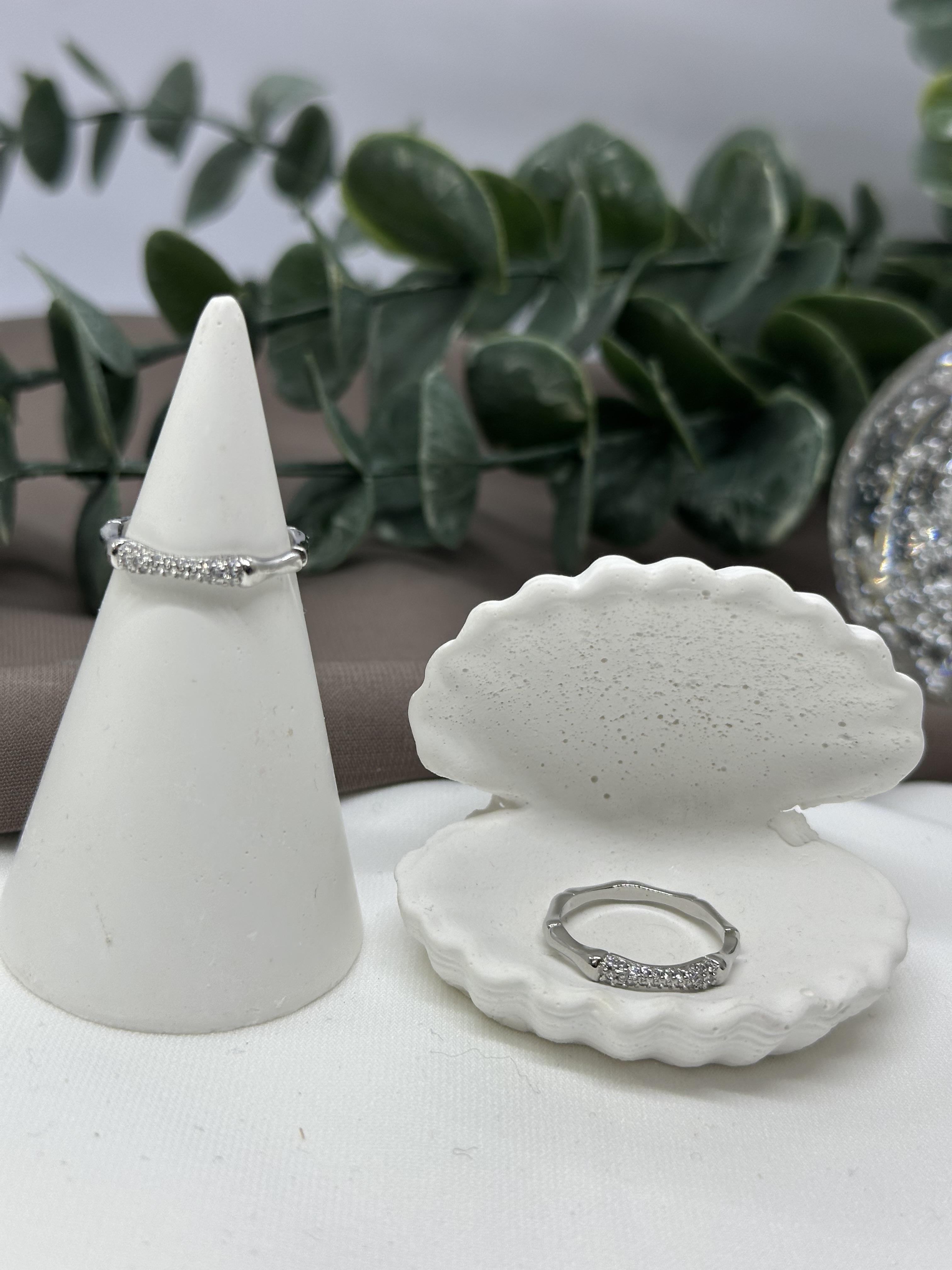 Kemik Model Sılver Vıp Yüzük