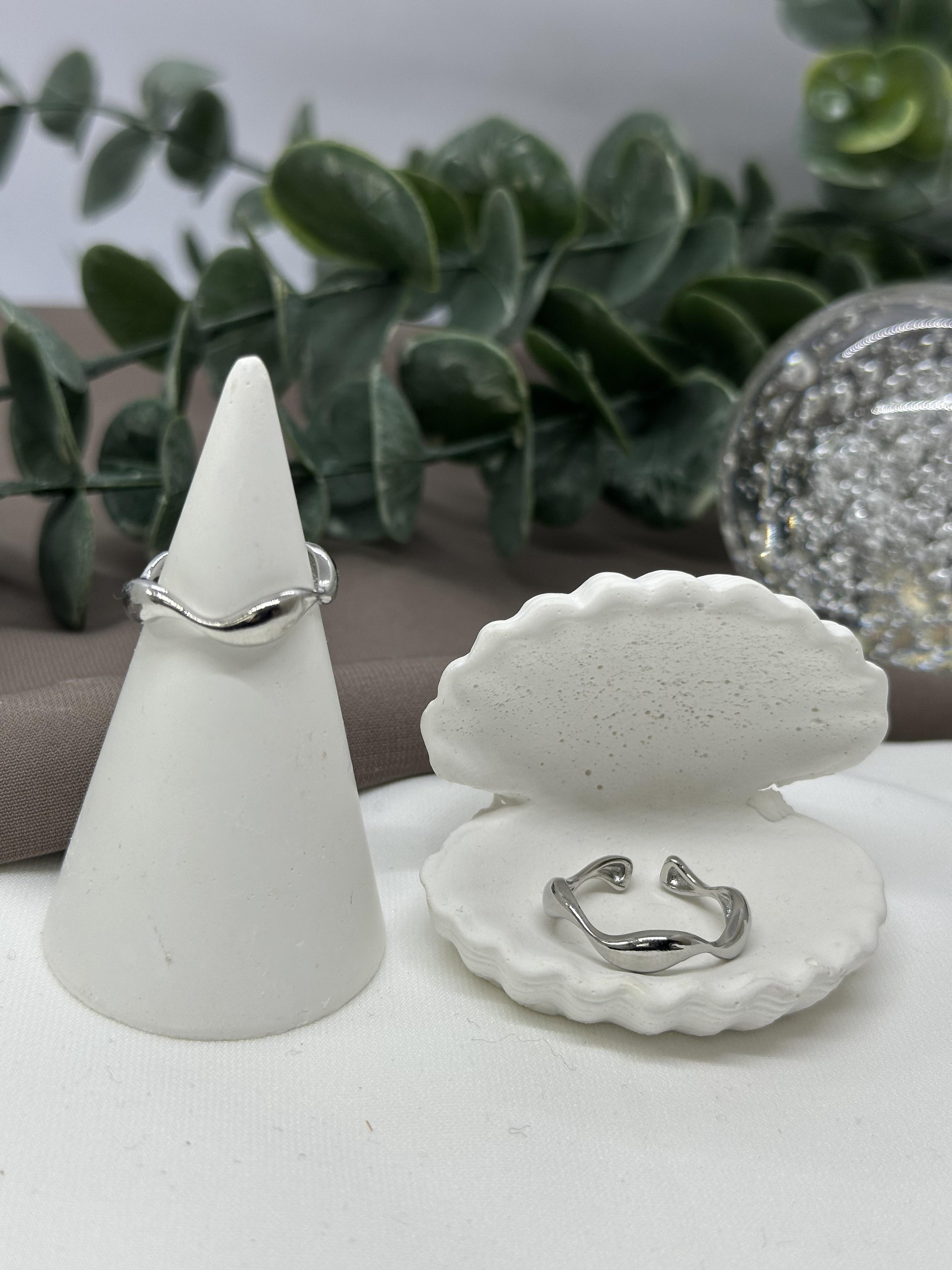 Dalga Model Sılver Vıp Yüzük