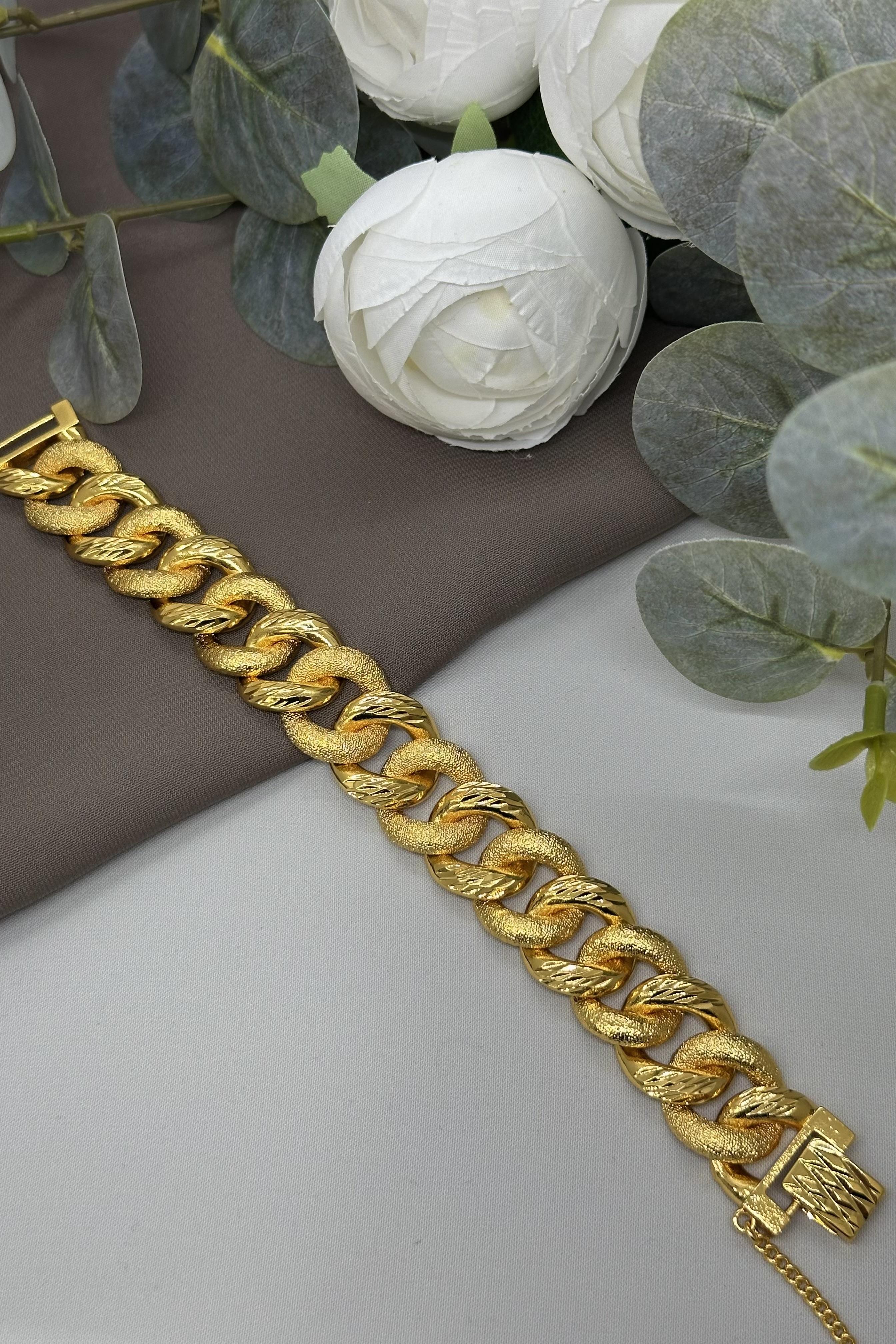 22 Ayar Altın Kaplama Bileklik