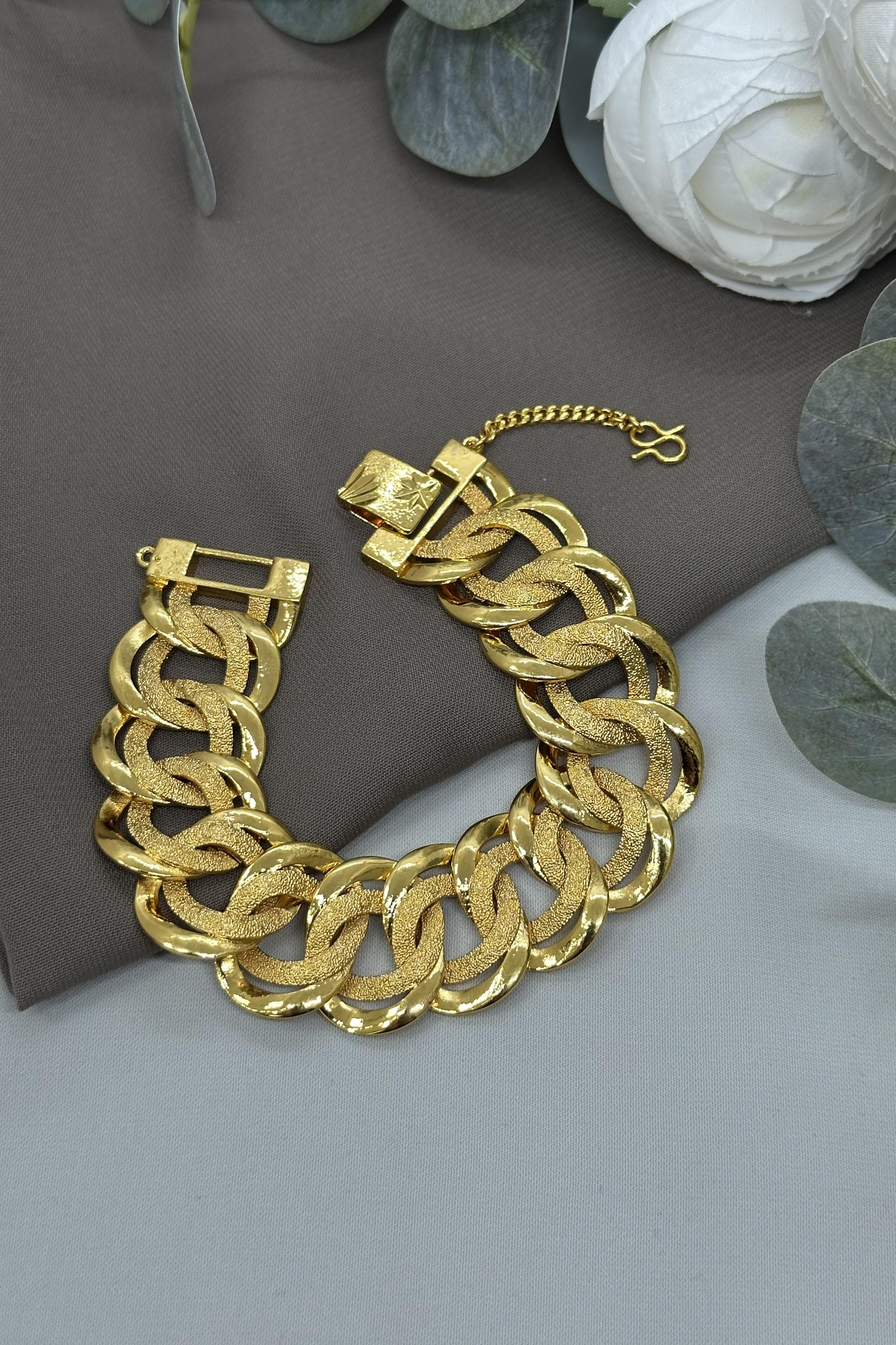 22 Ayar Altın Kaplama Orta Boy Halka Bileklik