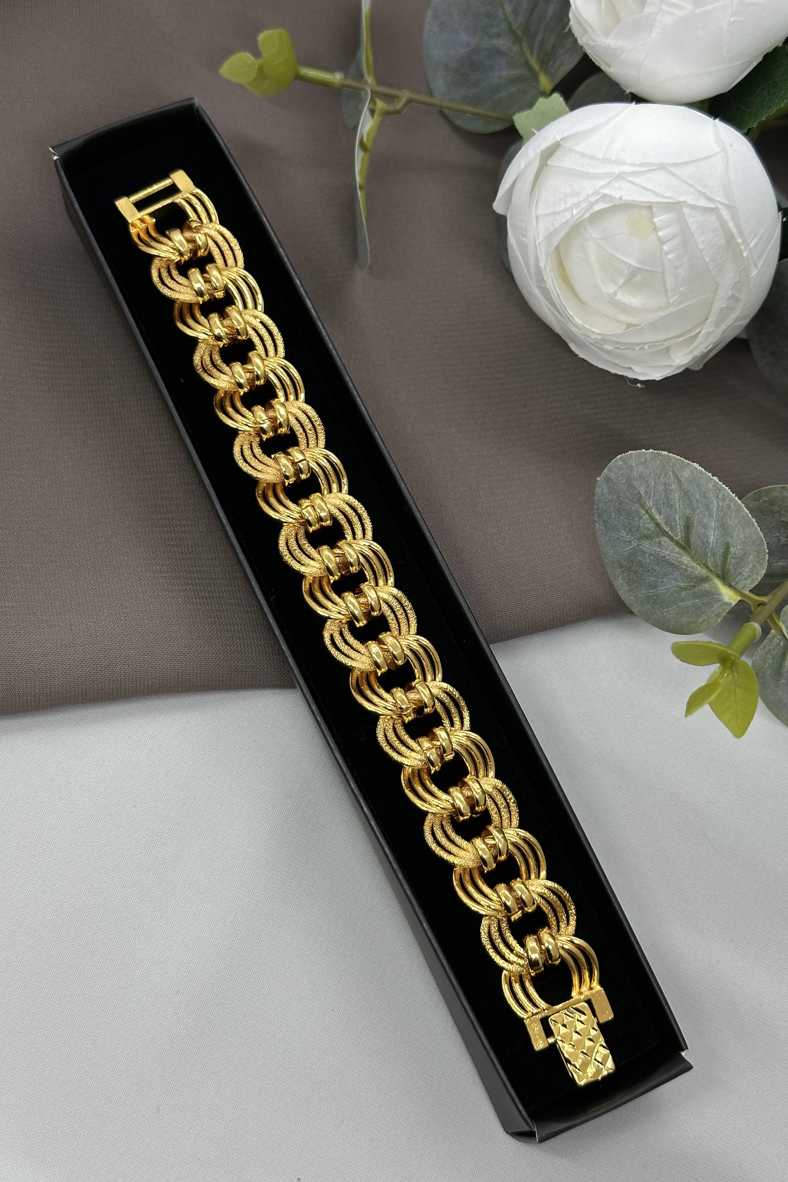 22 Ayar Altın Kaplama Toplu Samanyolu Bileklik