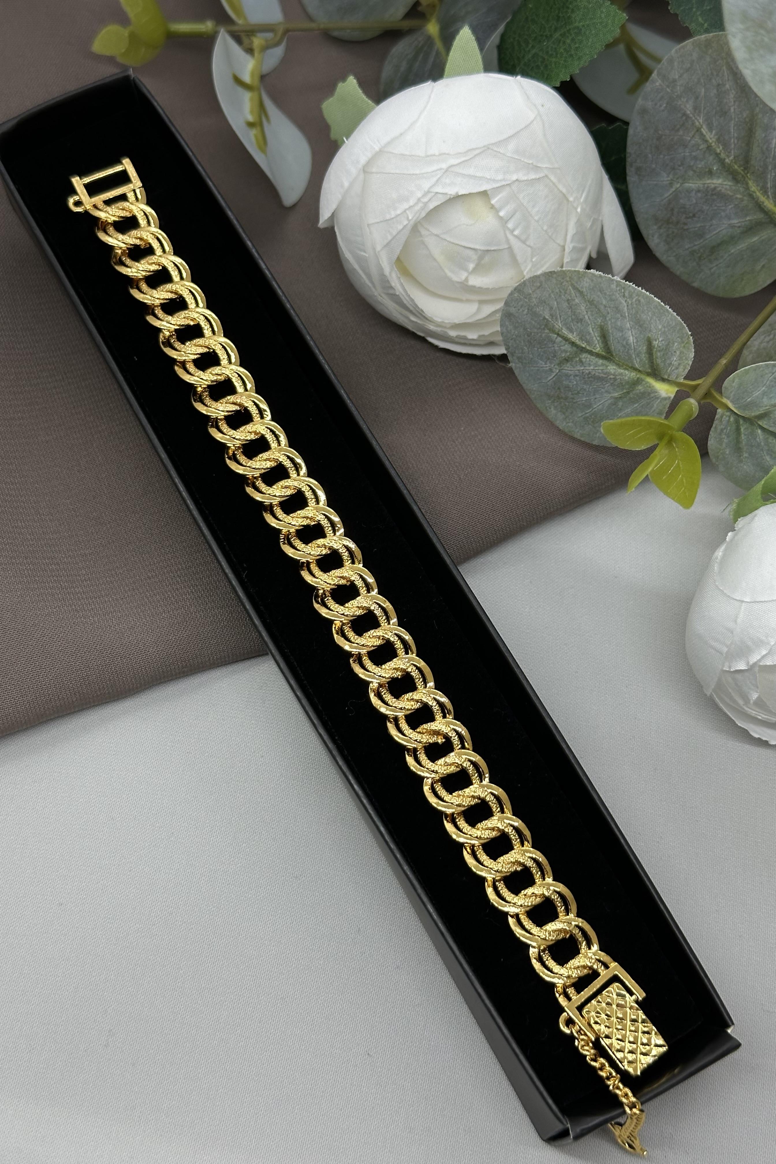 22 Ayar Altın Kaplama Mini Boy Bileklik