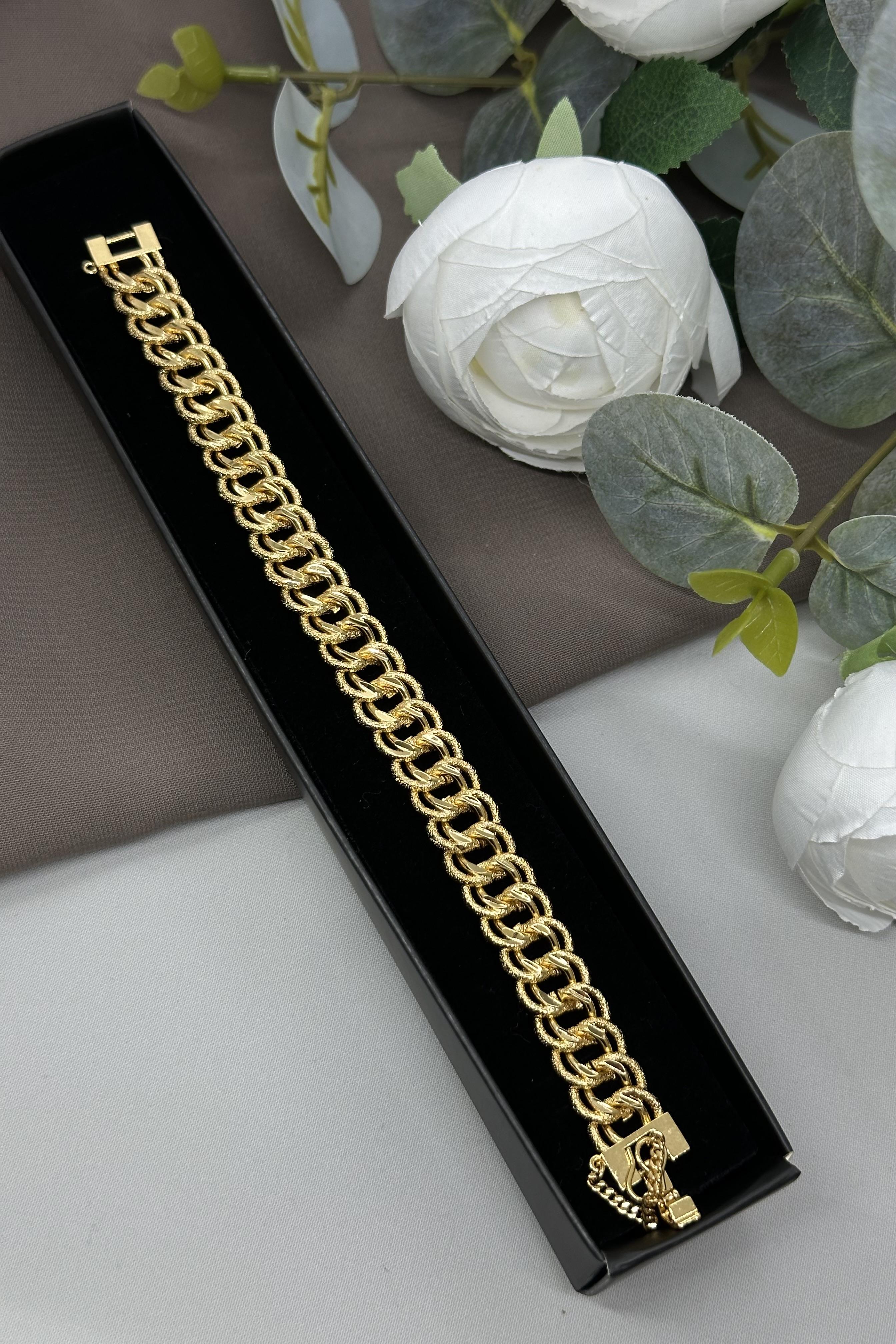 22 Ayar Altın kaplama Halka Model Bileklik