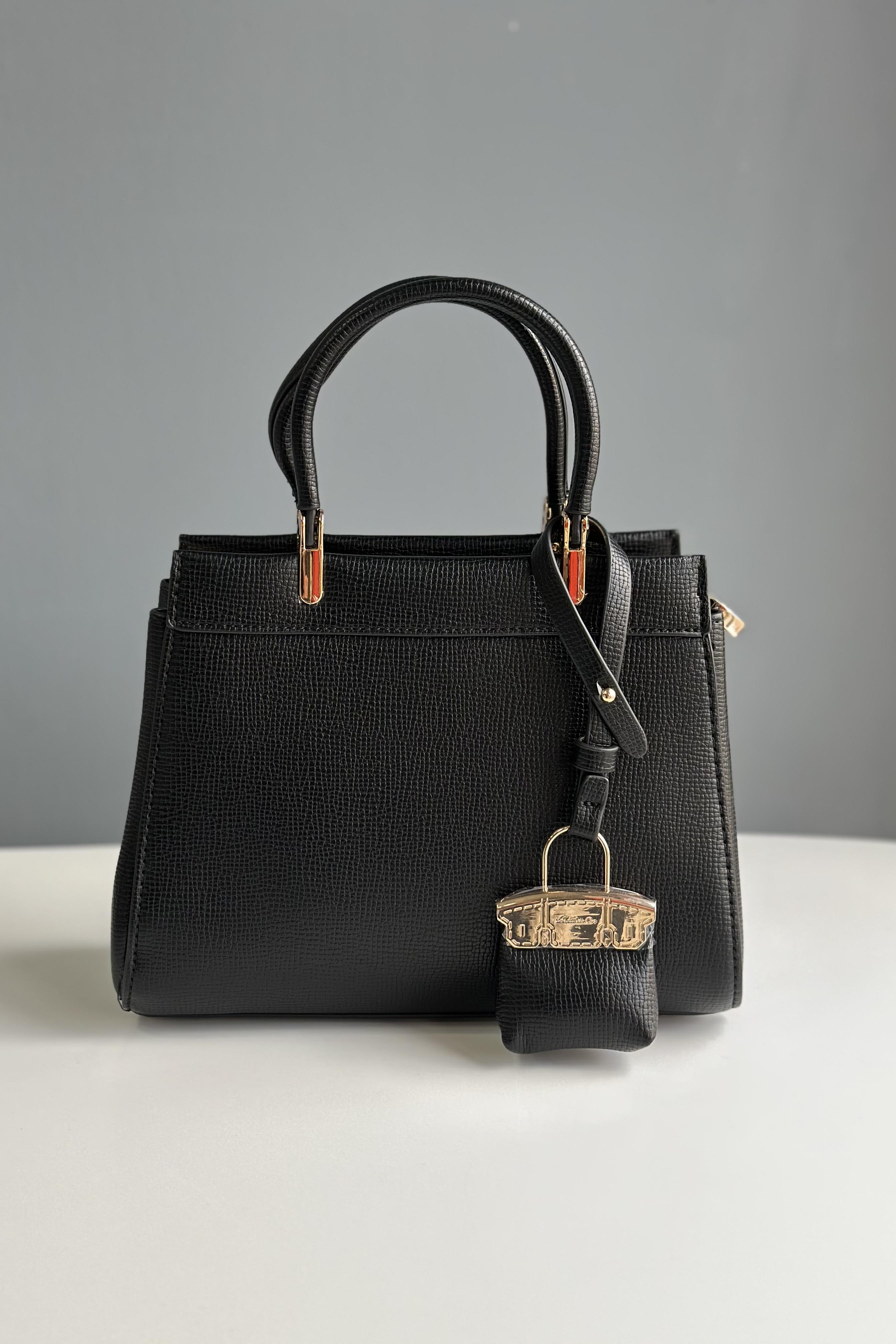 A++ Kalite Mini Çantalı Siyah Çanta