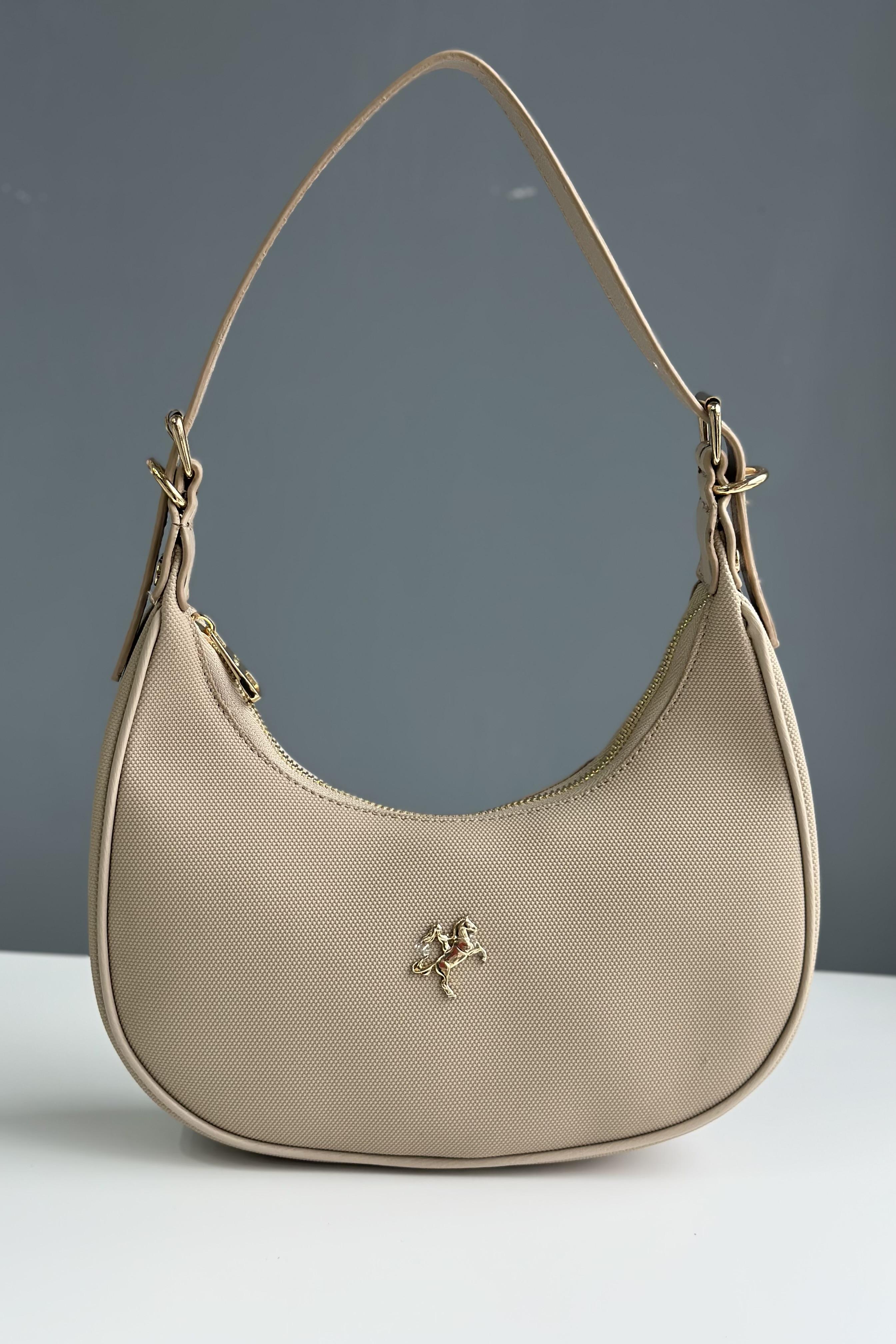 A++ Kalite Baget Bej Çanta