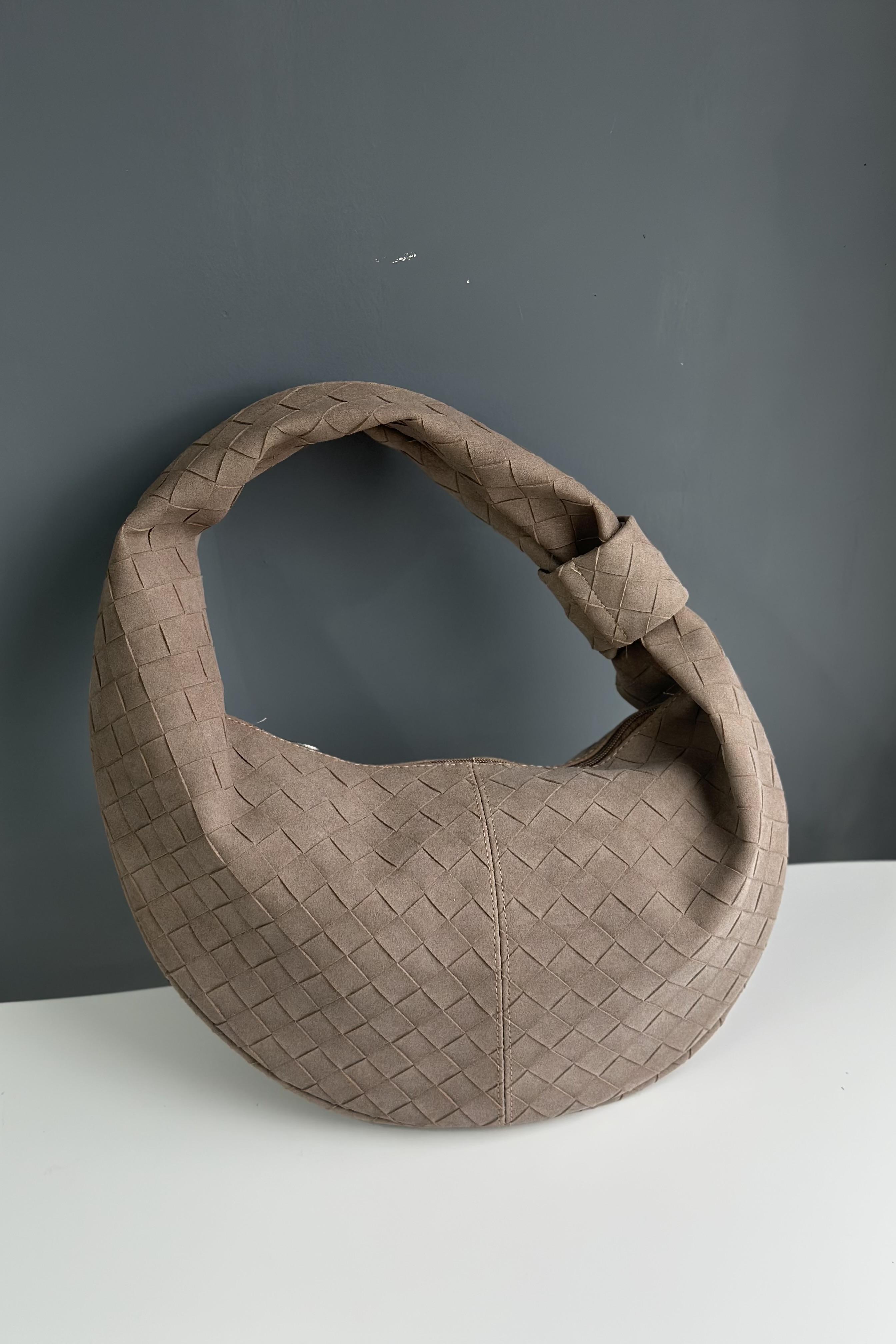 Sütlü Kahve Düğüm Model Çanta