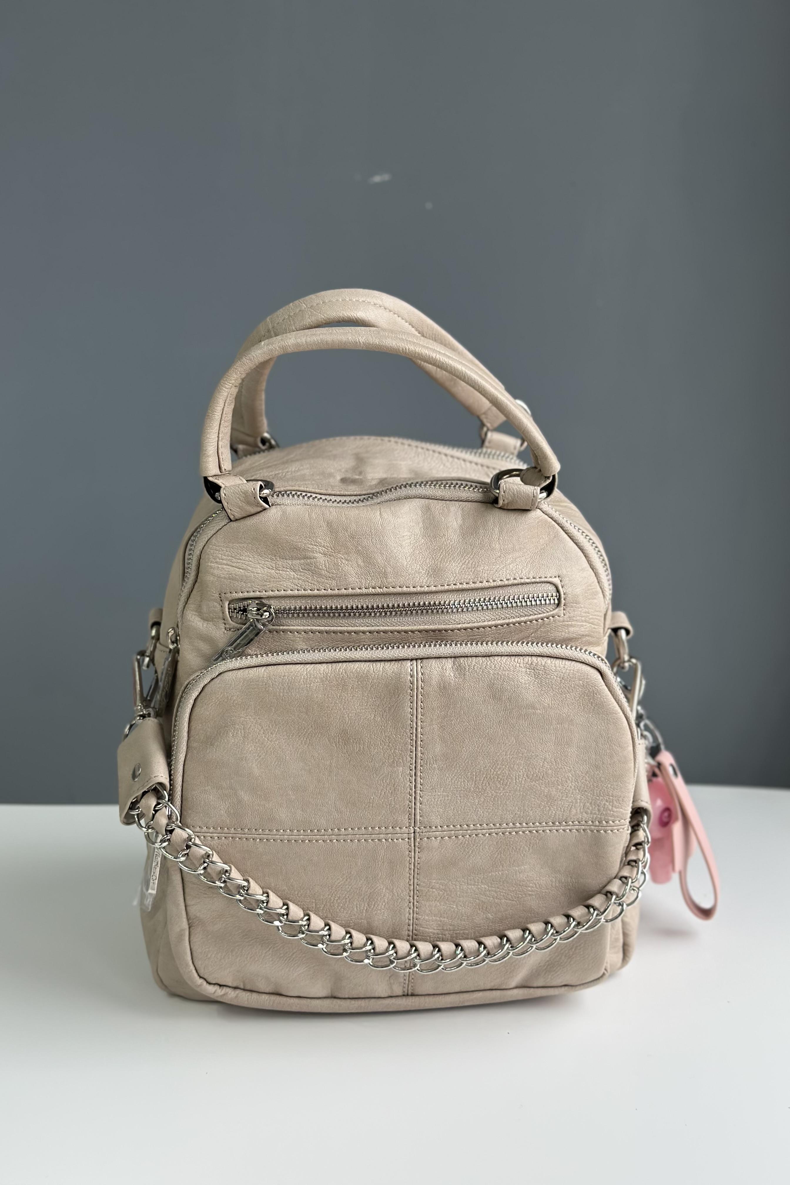 A++ Kalite Bej El-Omuz-Sırt Çantası