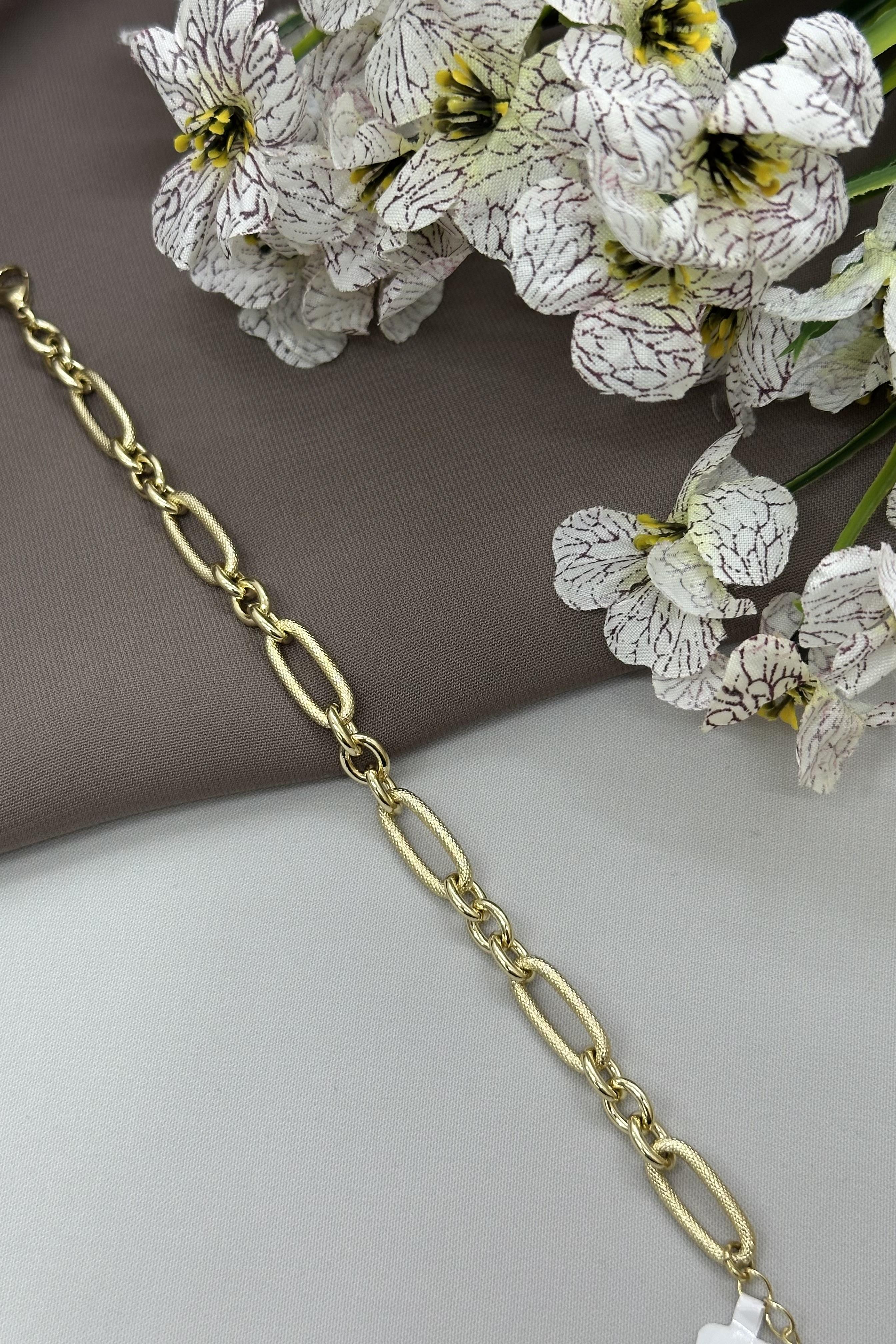 14K Halka Model Gold Vıp Bileklik