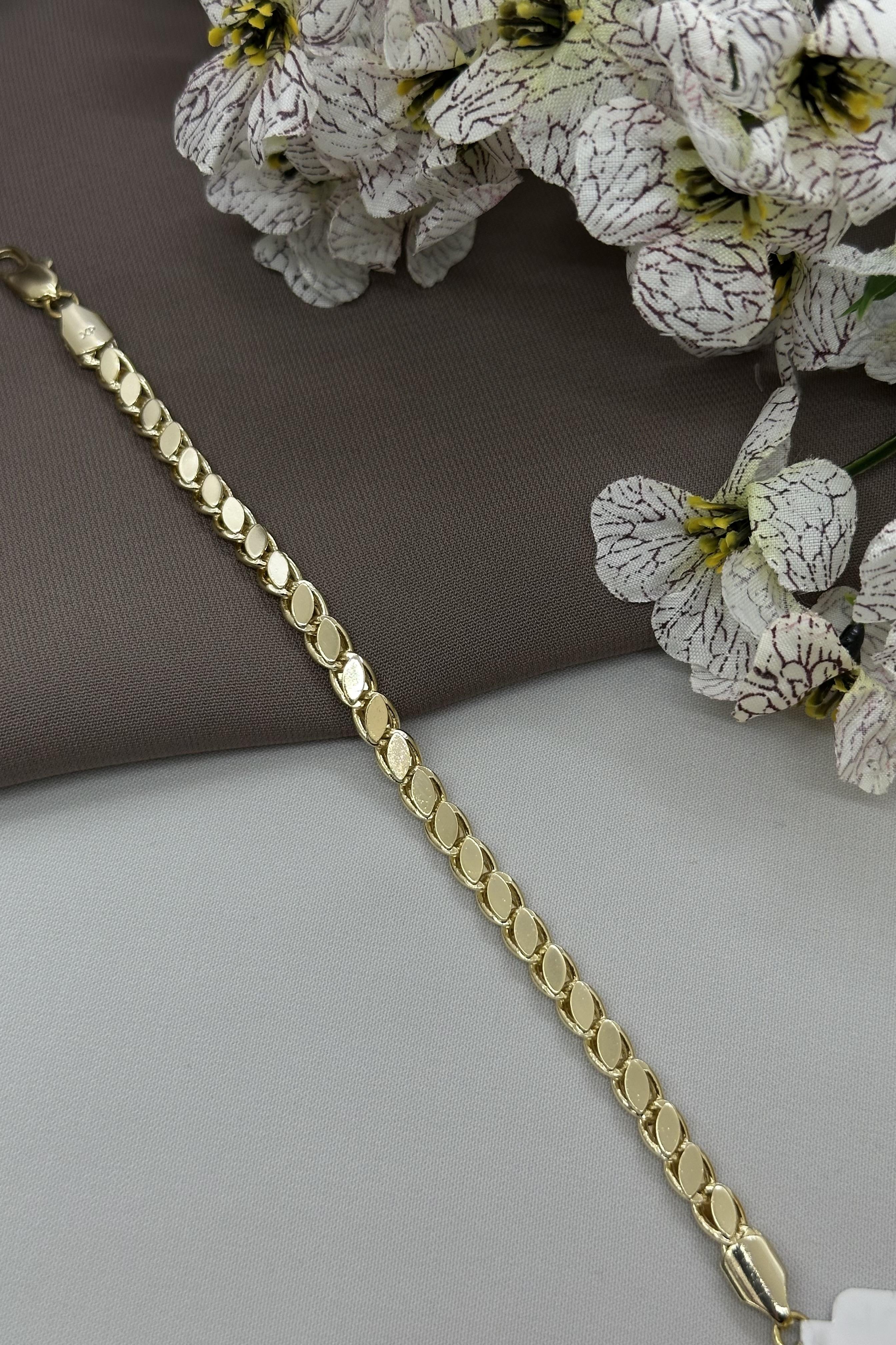 14K Arpa Model Gold Vıp Bileklik