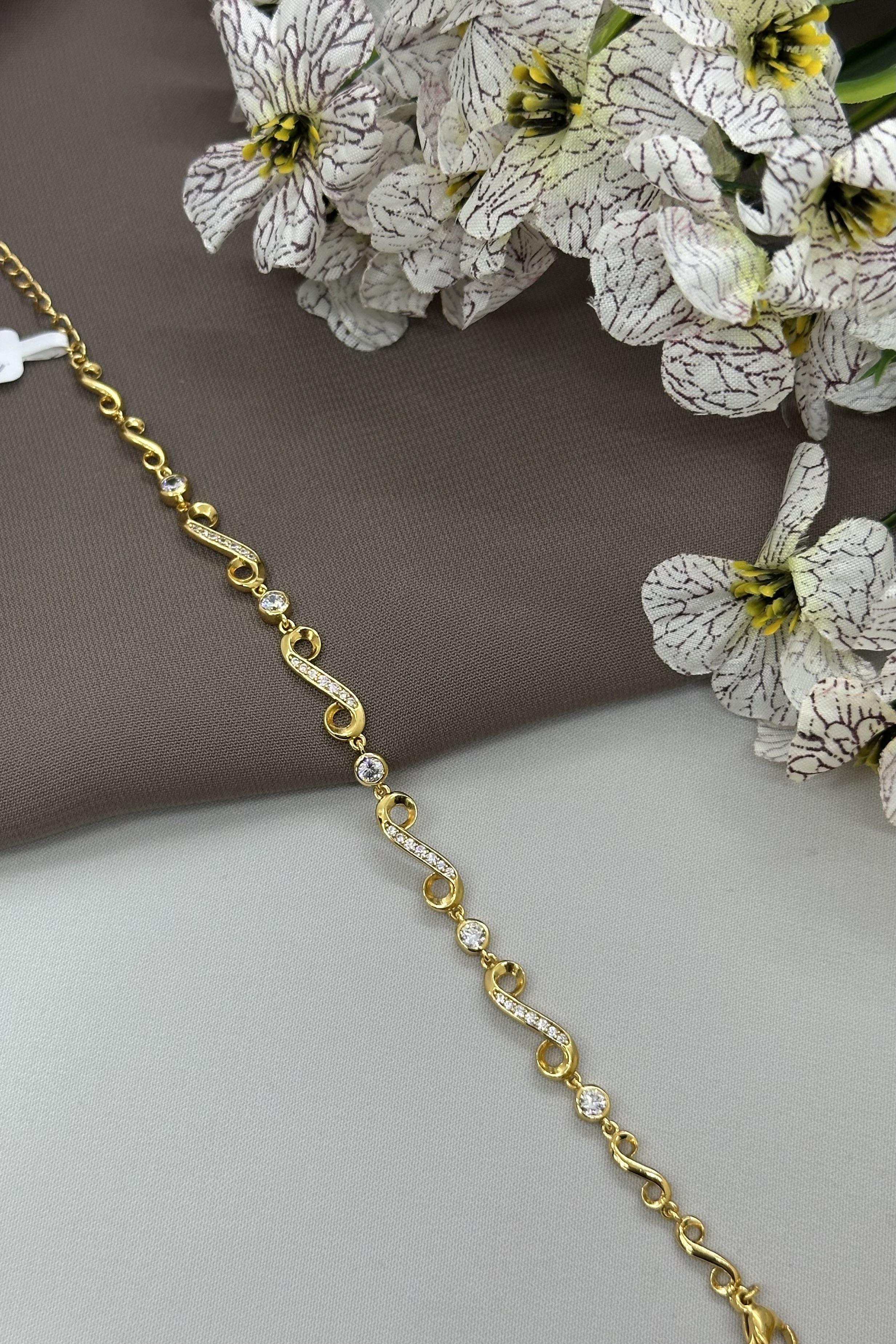 Sonsuzluk Model Gold Vıp Bileklik