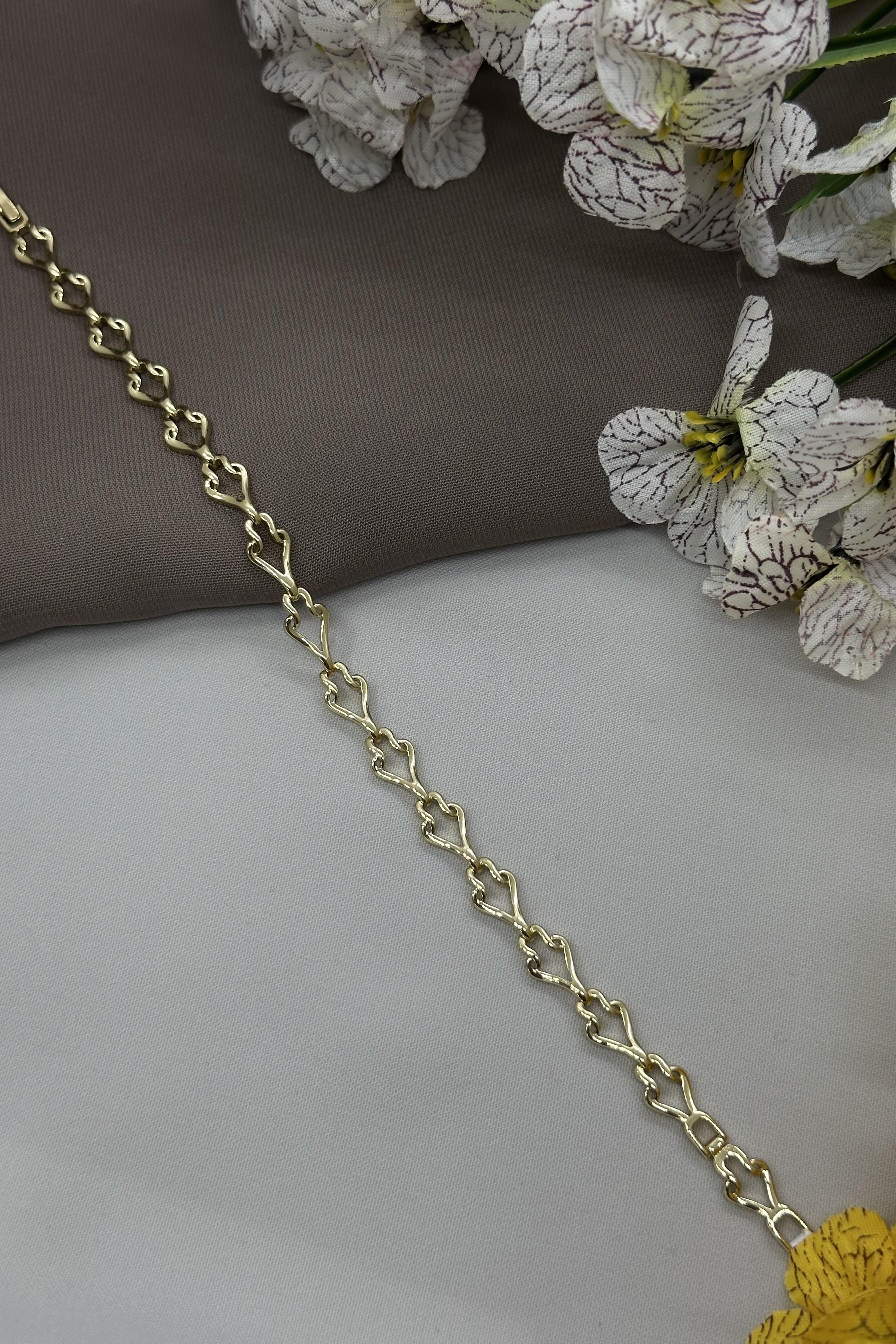 14K Halka Model Gold Vıp Bileklik