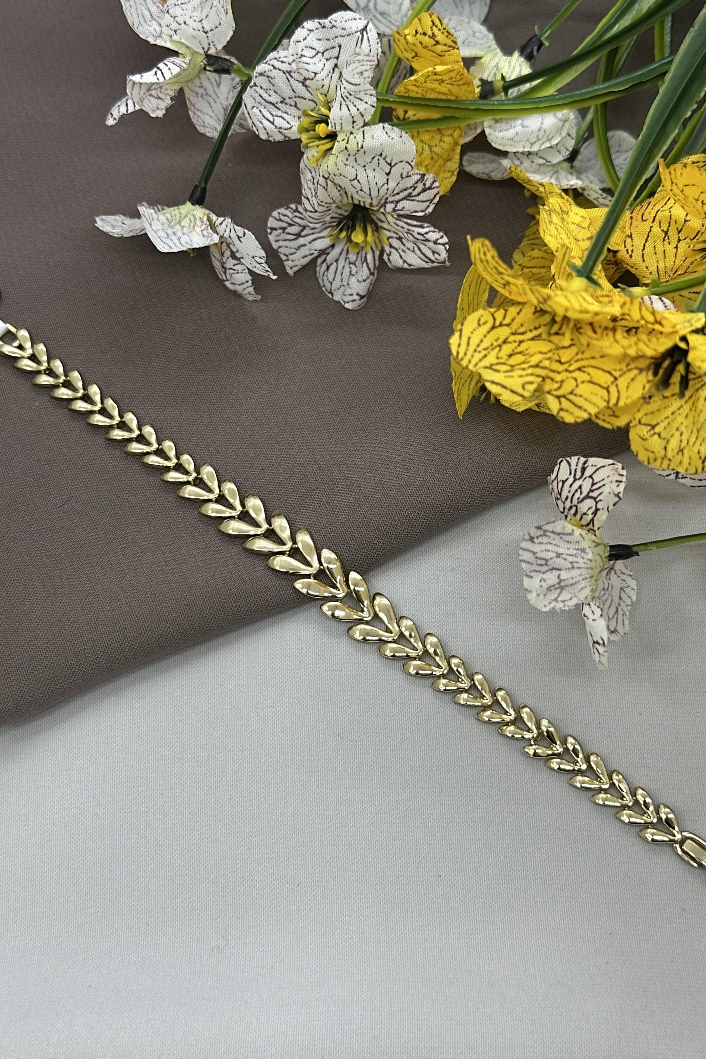 14K Başak Model Gold Vıp Bileklik