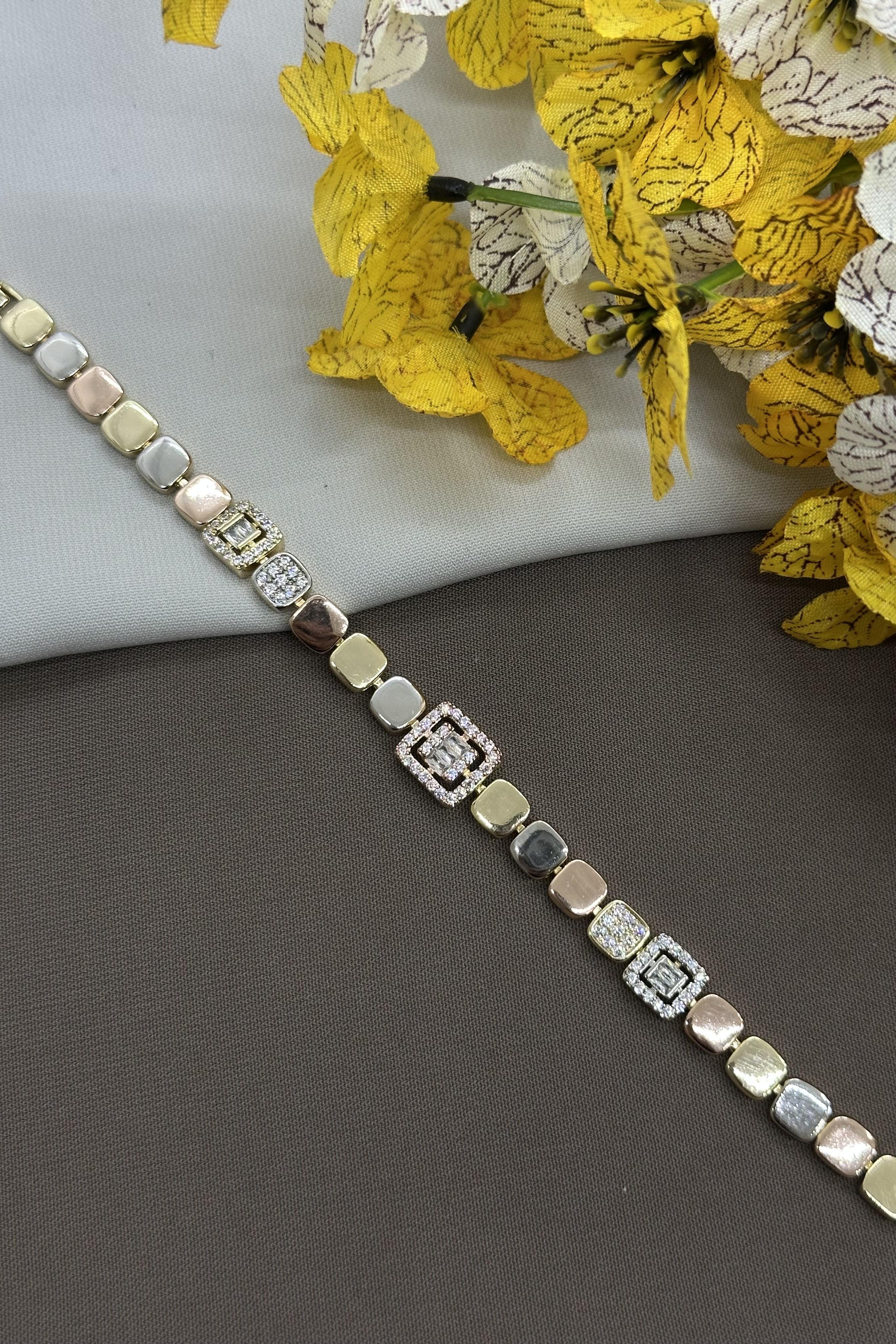 Baget Taşlı Vıp Bileklik