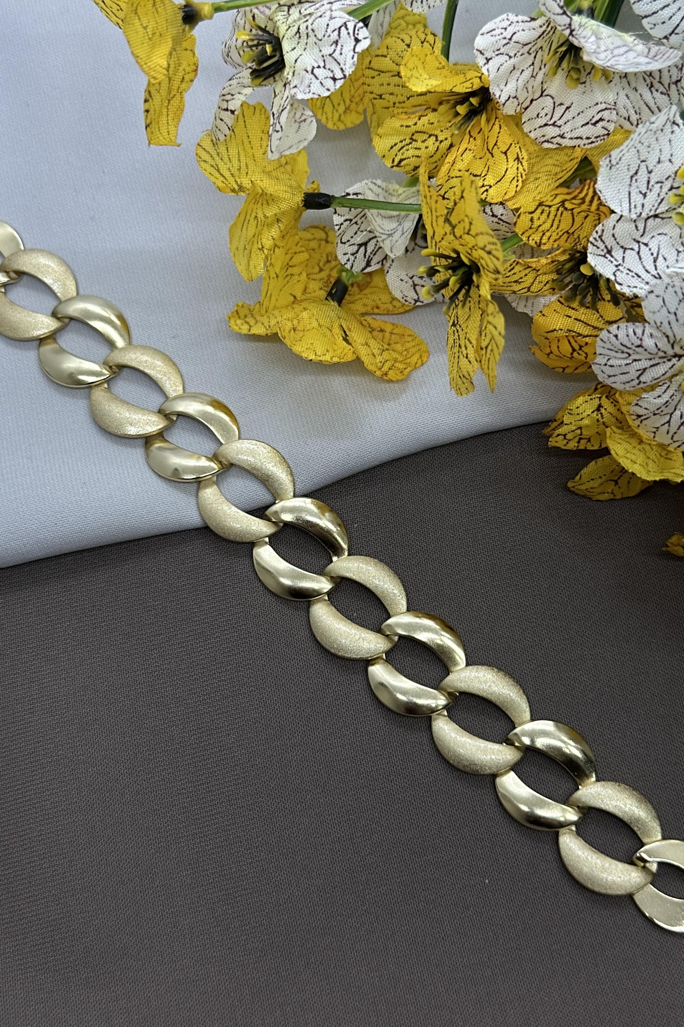 14K Halkalı Gold Vıp Bileklik