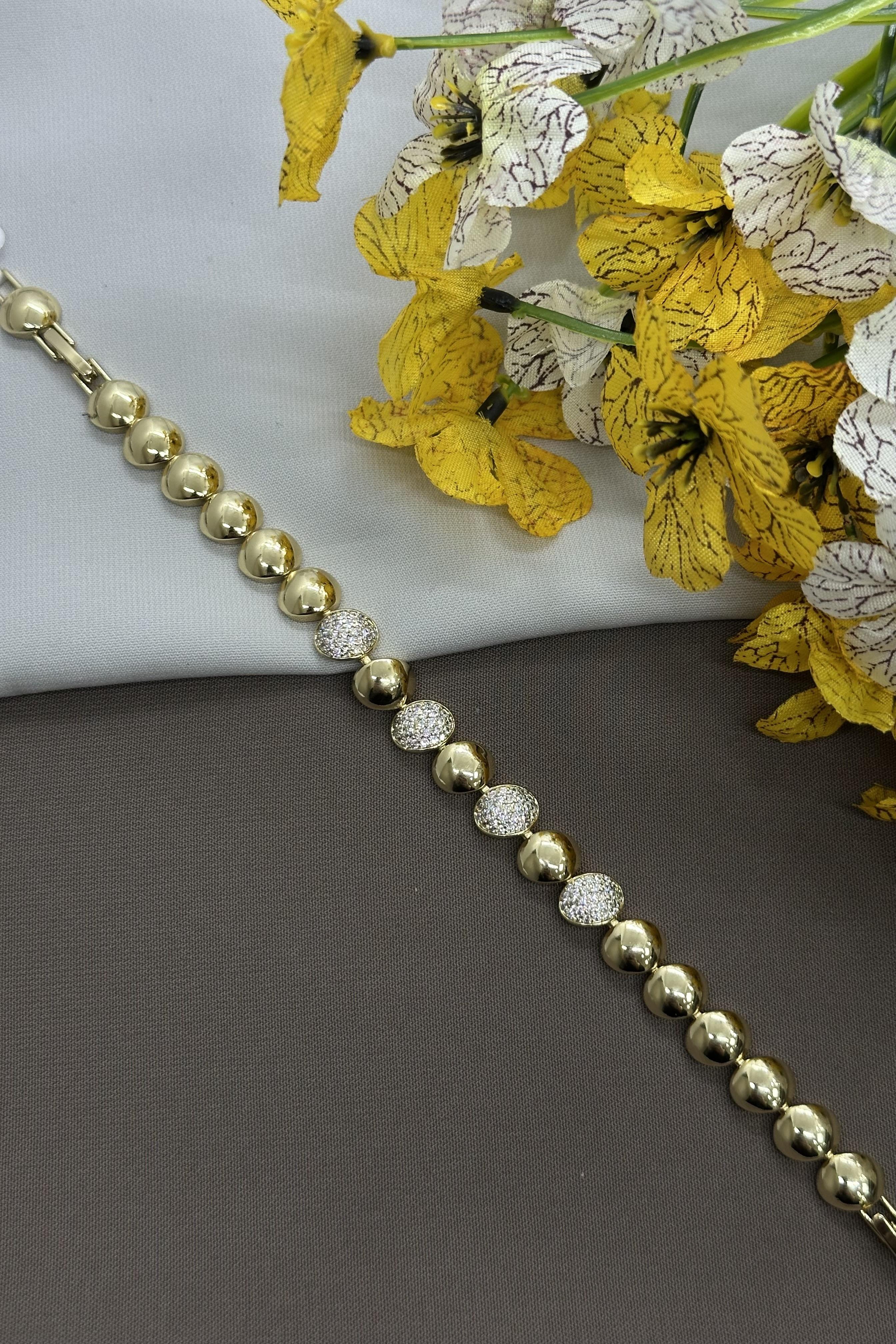 14K Top Model Gold Vıp Bileklik