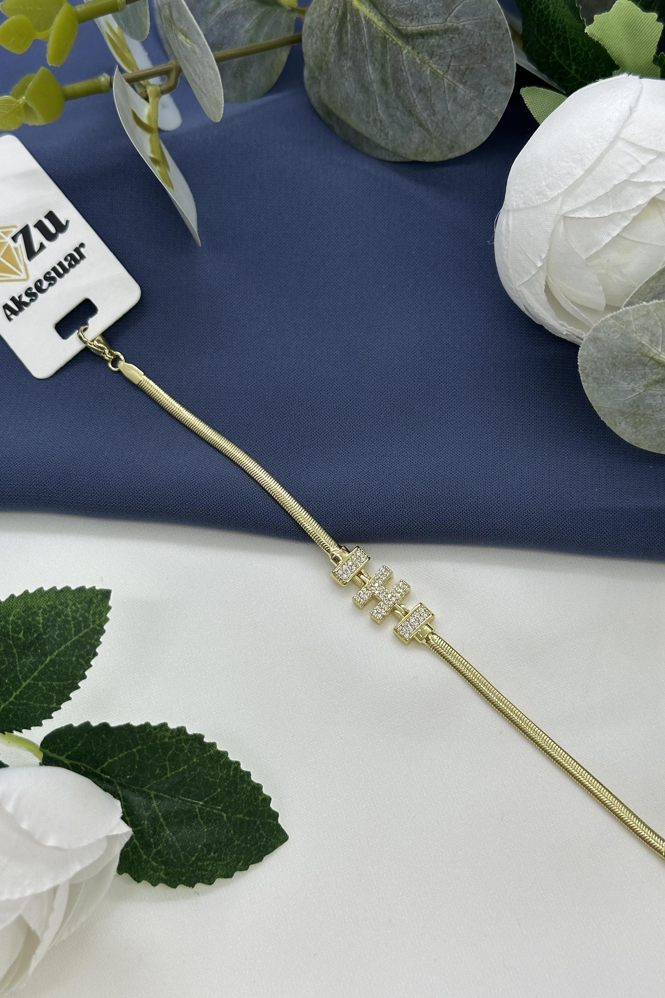 H Harfi Gold Vıp Bileklik