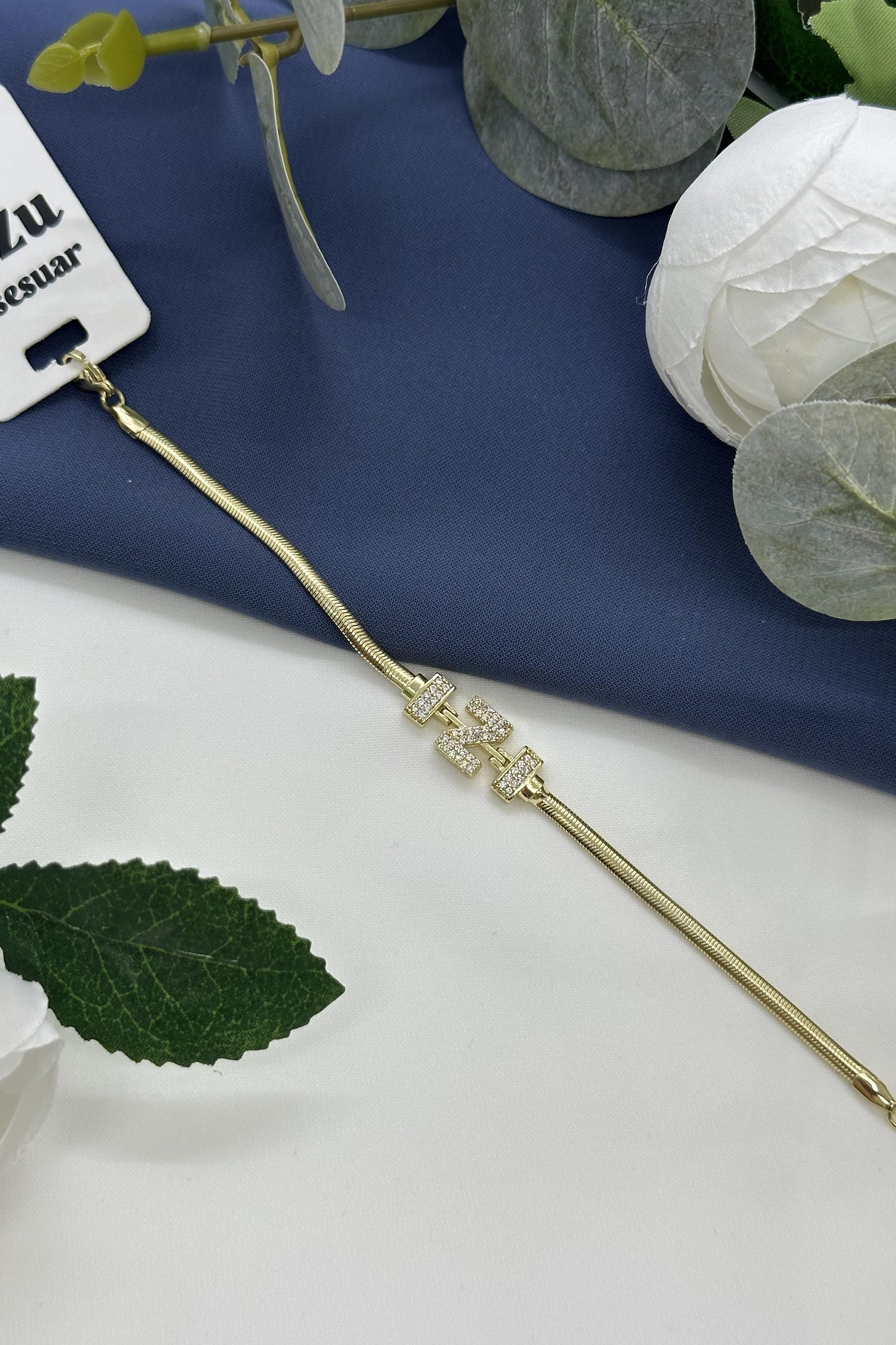 Z Harfi Gold Vıp Bileklik