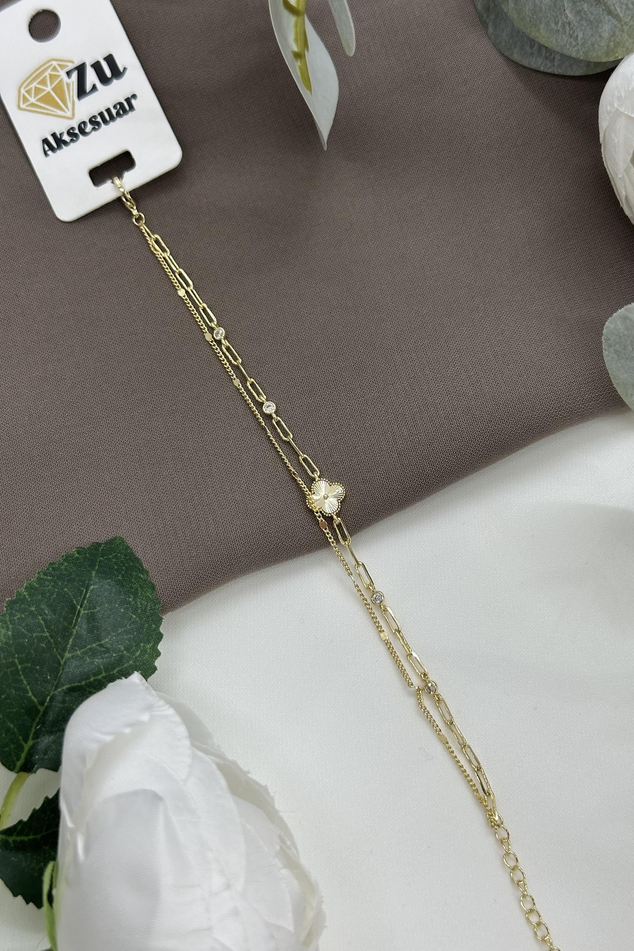 Yonca Model Gold Vıp Bileklik