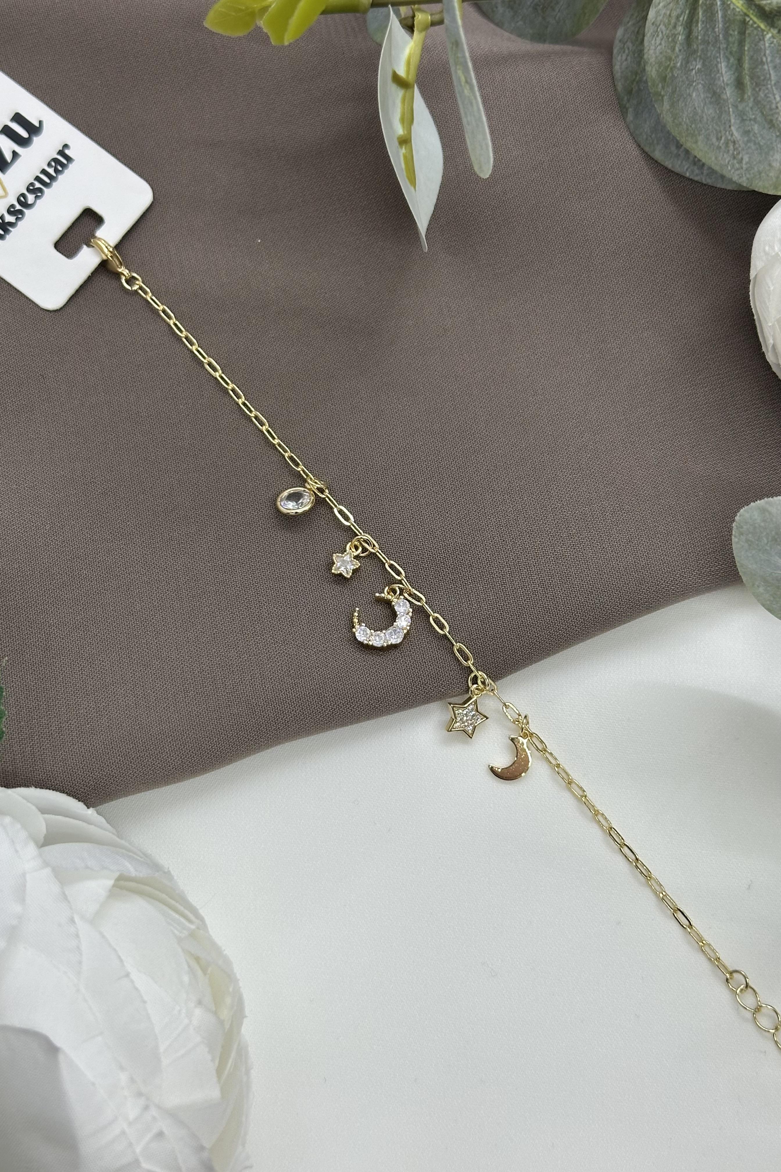 Hilal Model Gold Vıp Bileklik