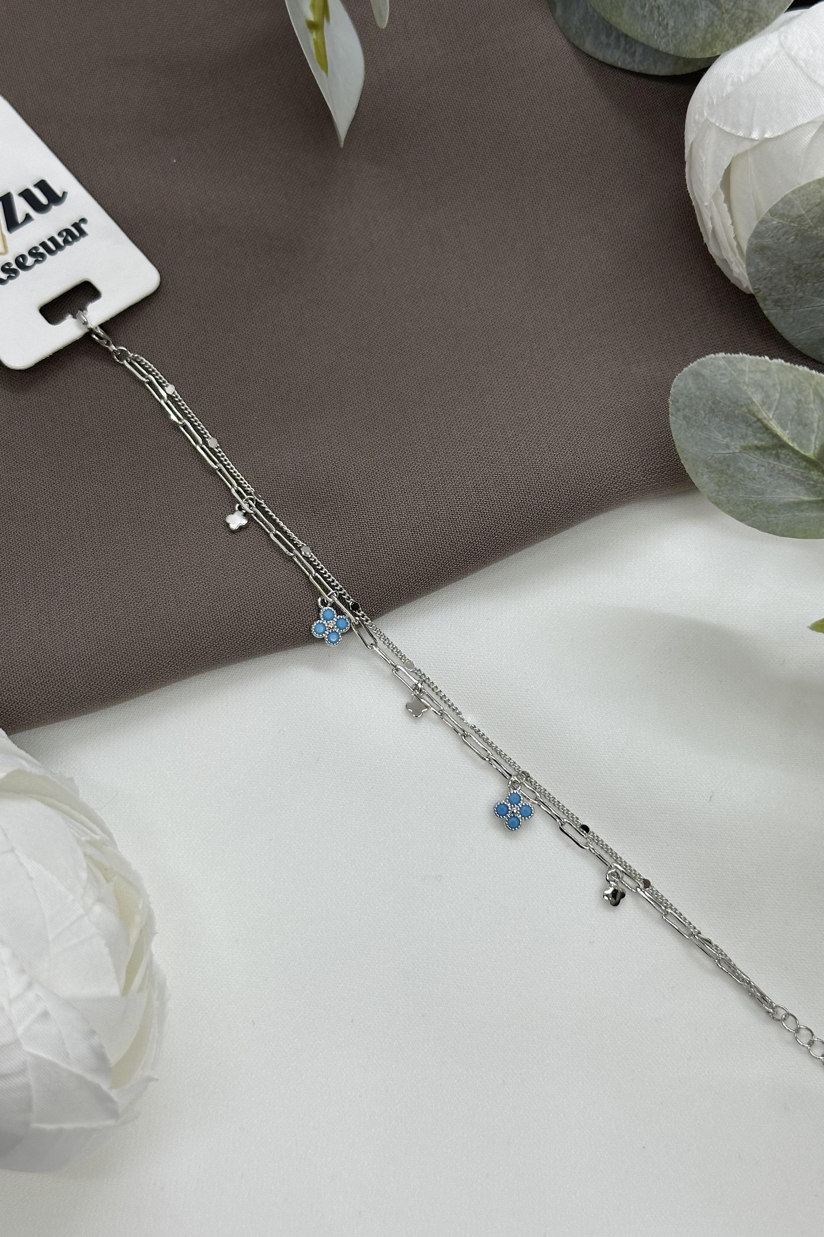 Yonca Model Sılver Vıp Bileklik