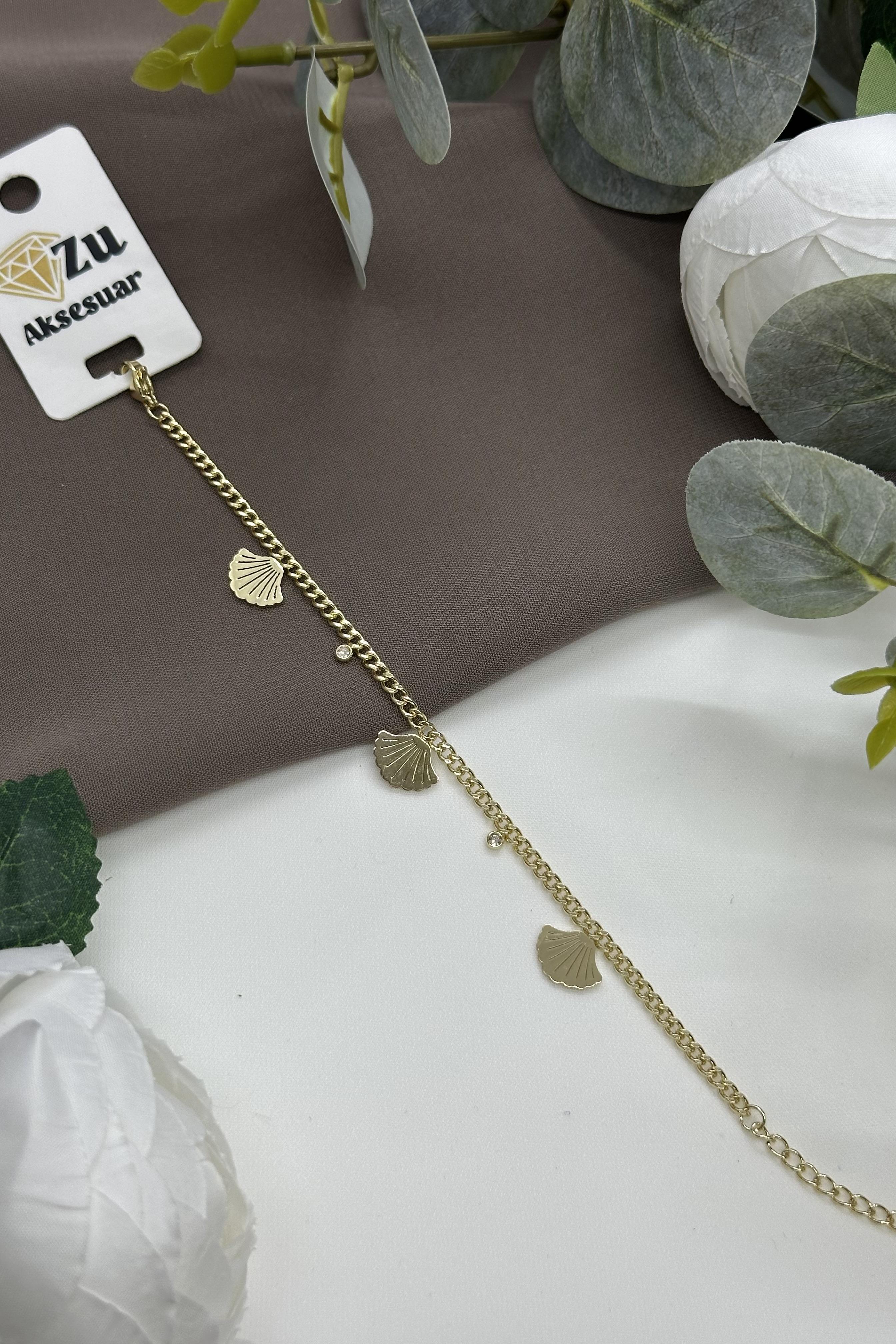 Yelpaze Model Gold Vıp Bileklik