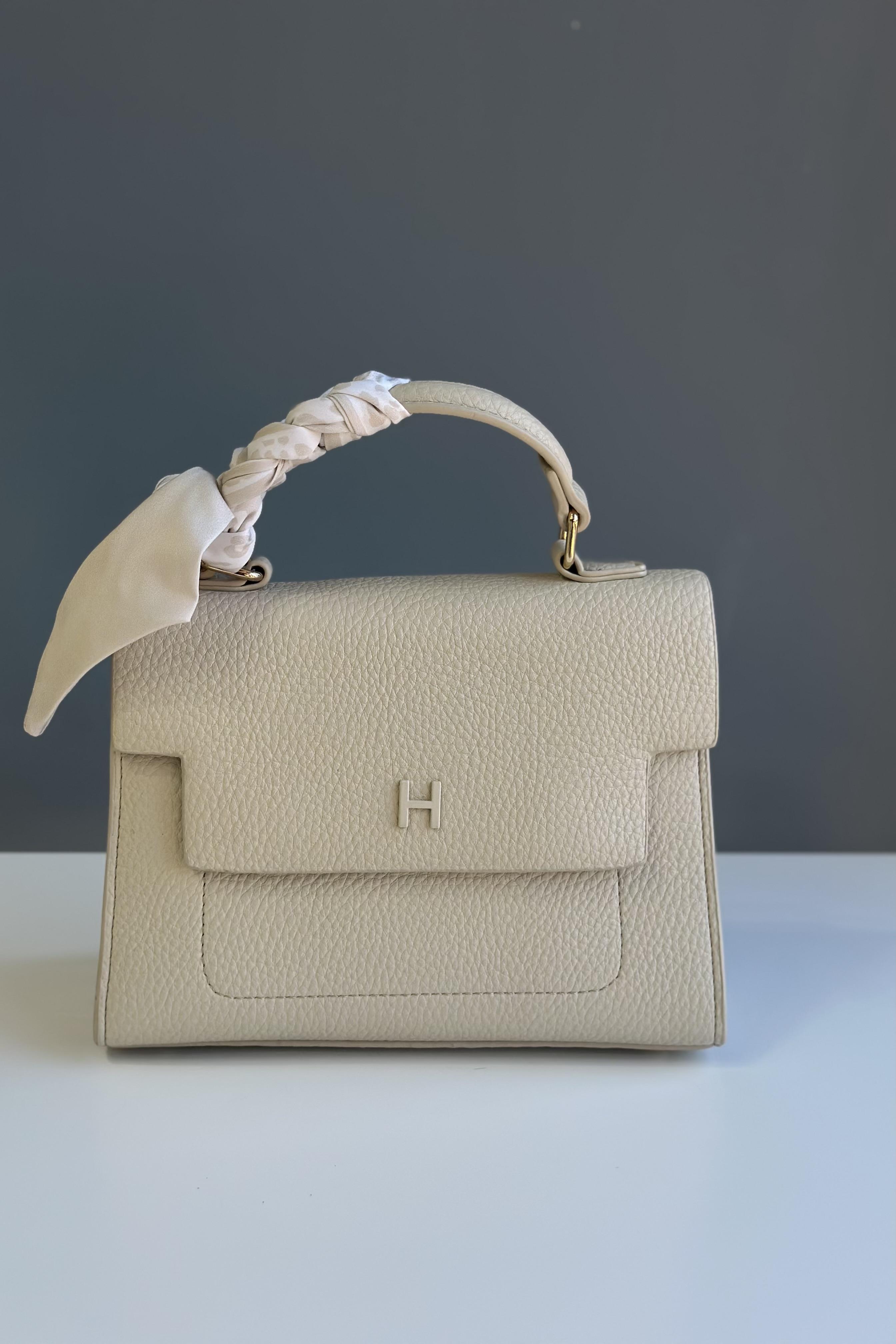 A++Kalite Krem Çanta