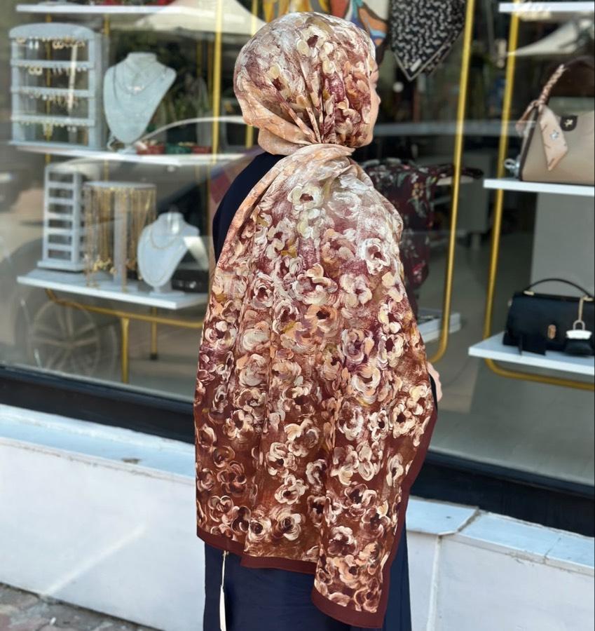 Fresh Scrafs Bordo-Kahve Şal